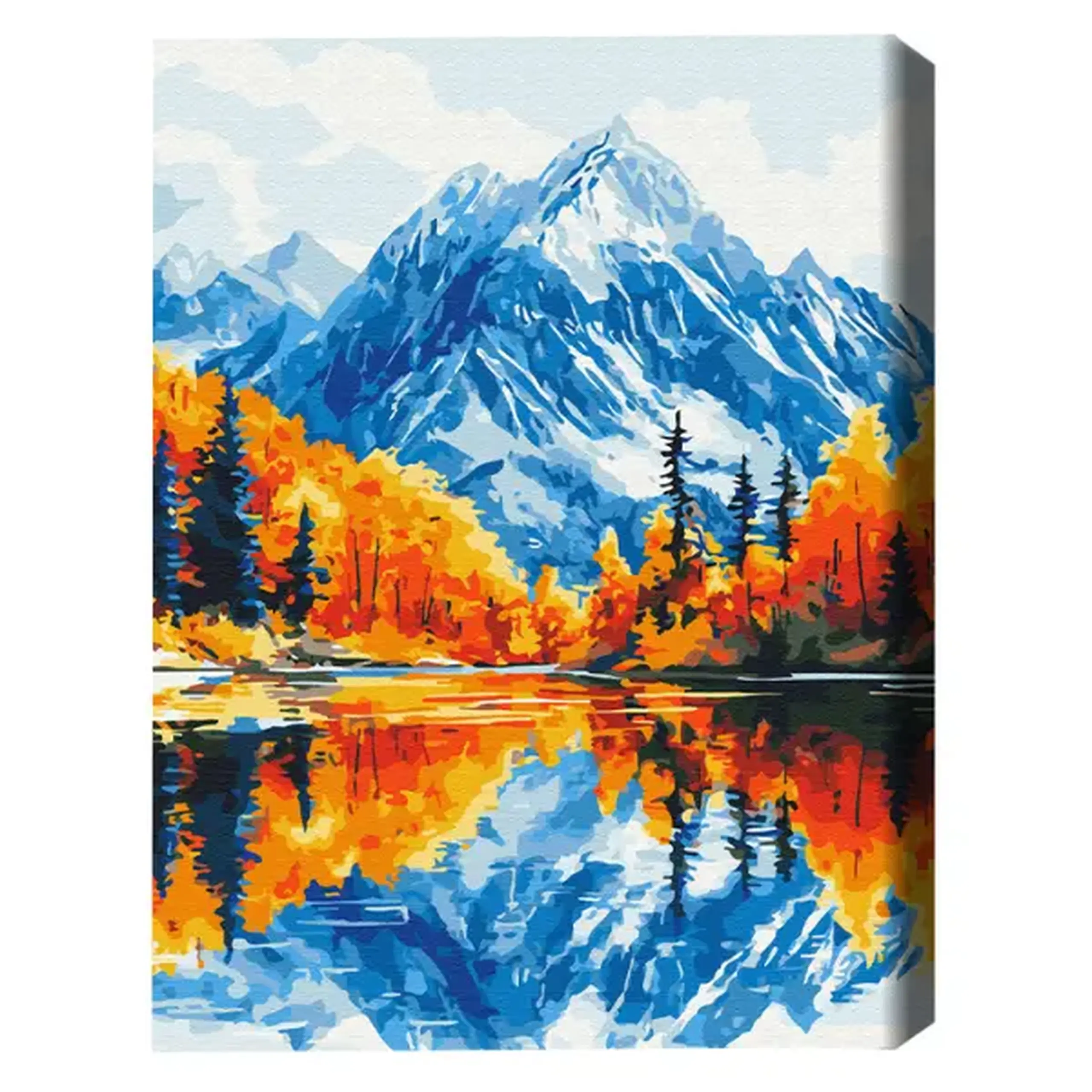 Pictură pe numere 40*50 cm (în cutie) – Toamnă în munți