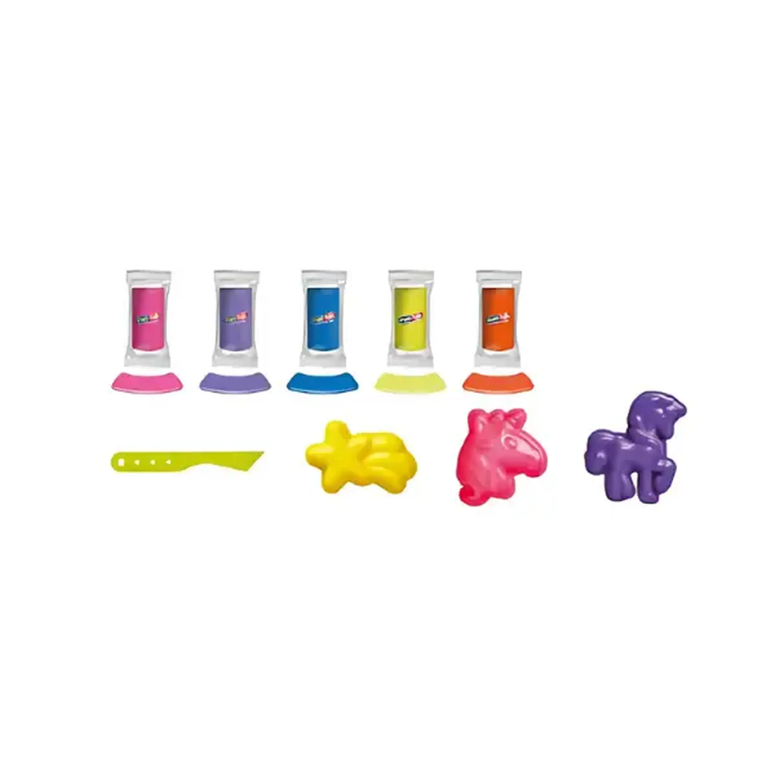 Set de modelare "Unicorn Strălucitor" – 5 culori și forme