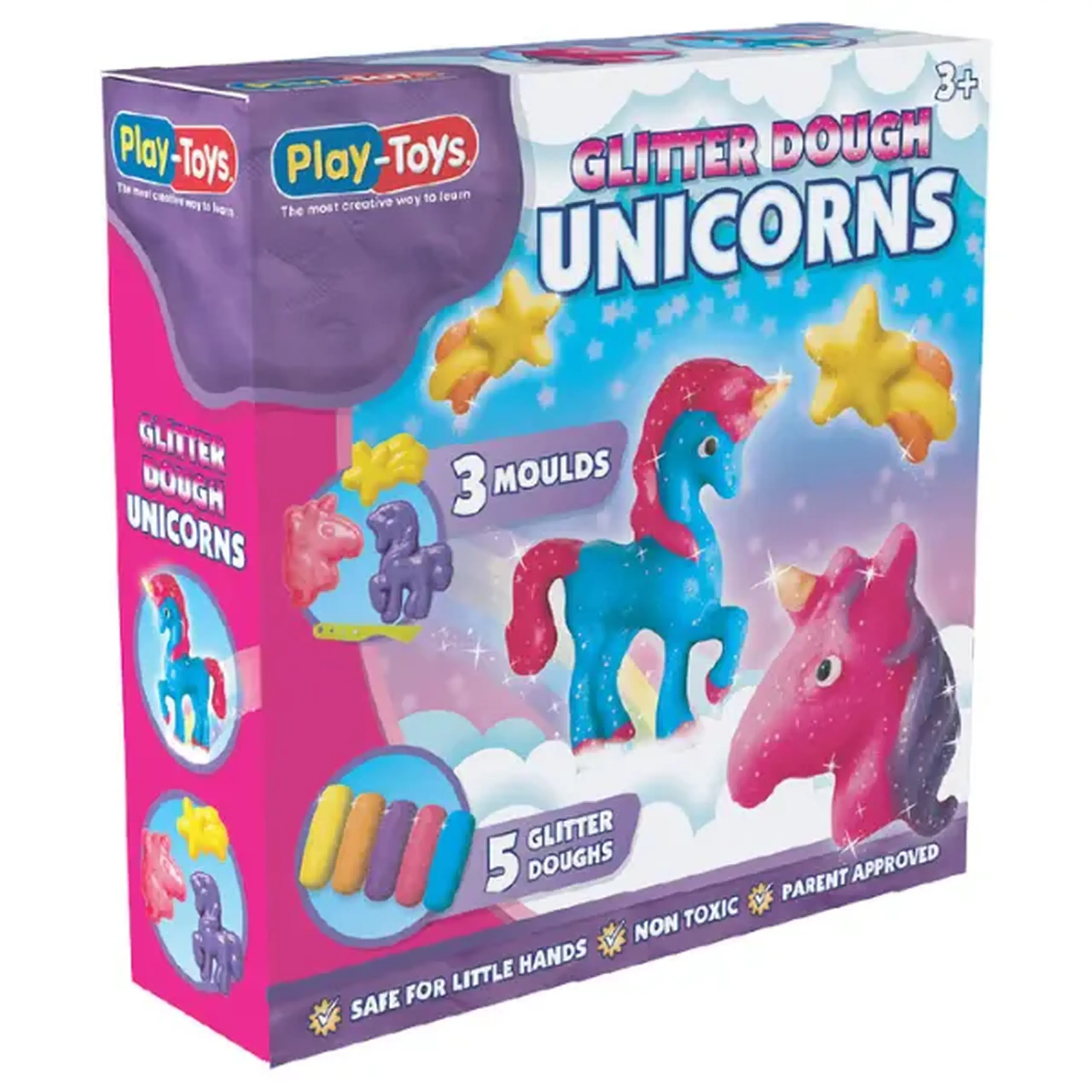 Set de modelare "Unicorn Strălucitor" – 5 culori și forme