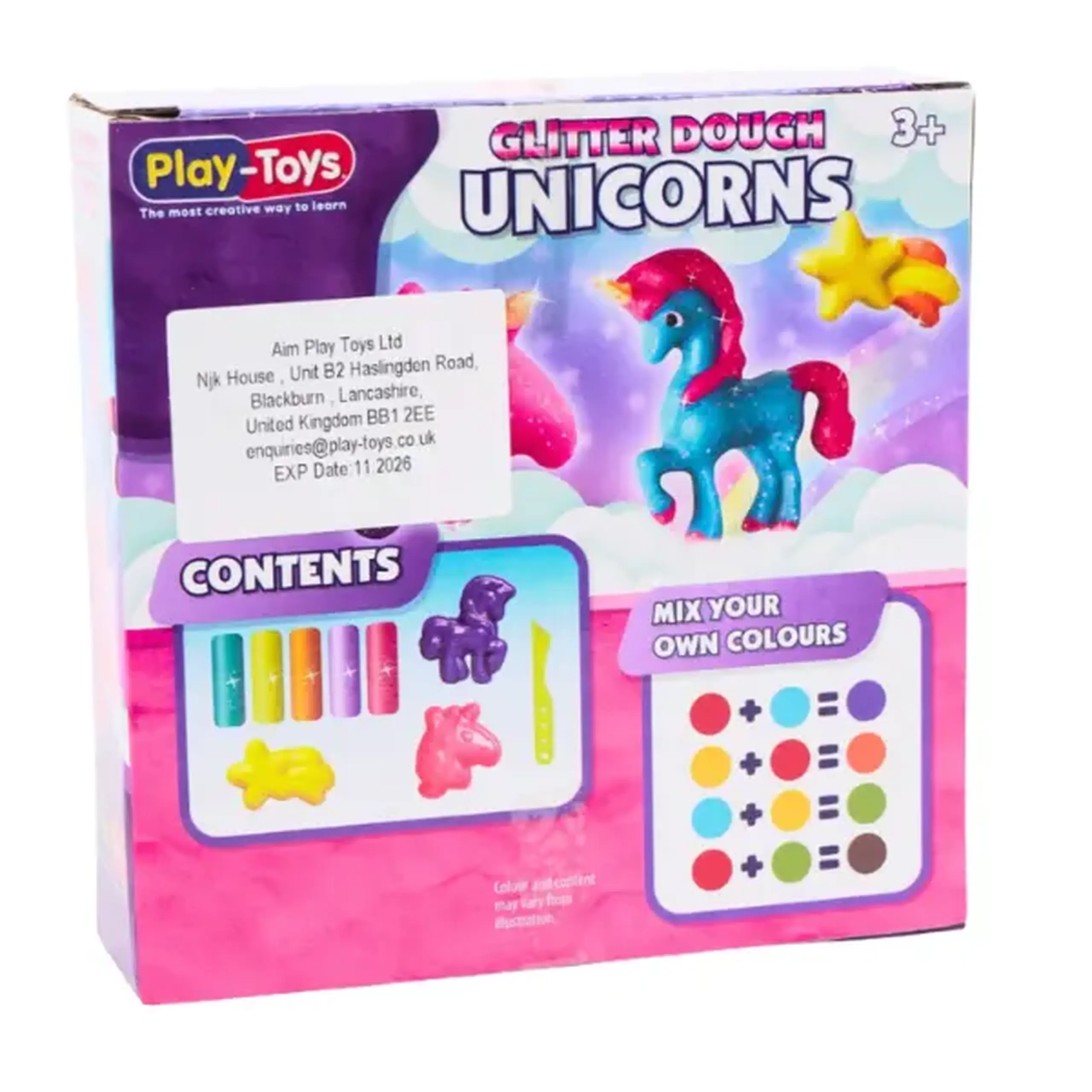 Set de modelare "Unicorn Strălucitor" – 5 culori și forme