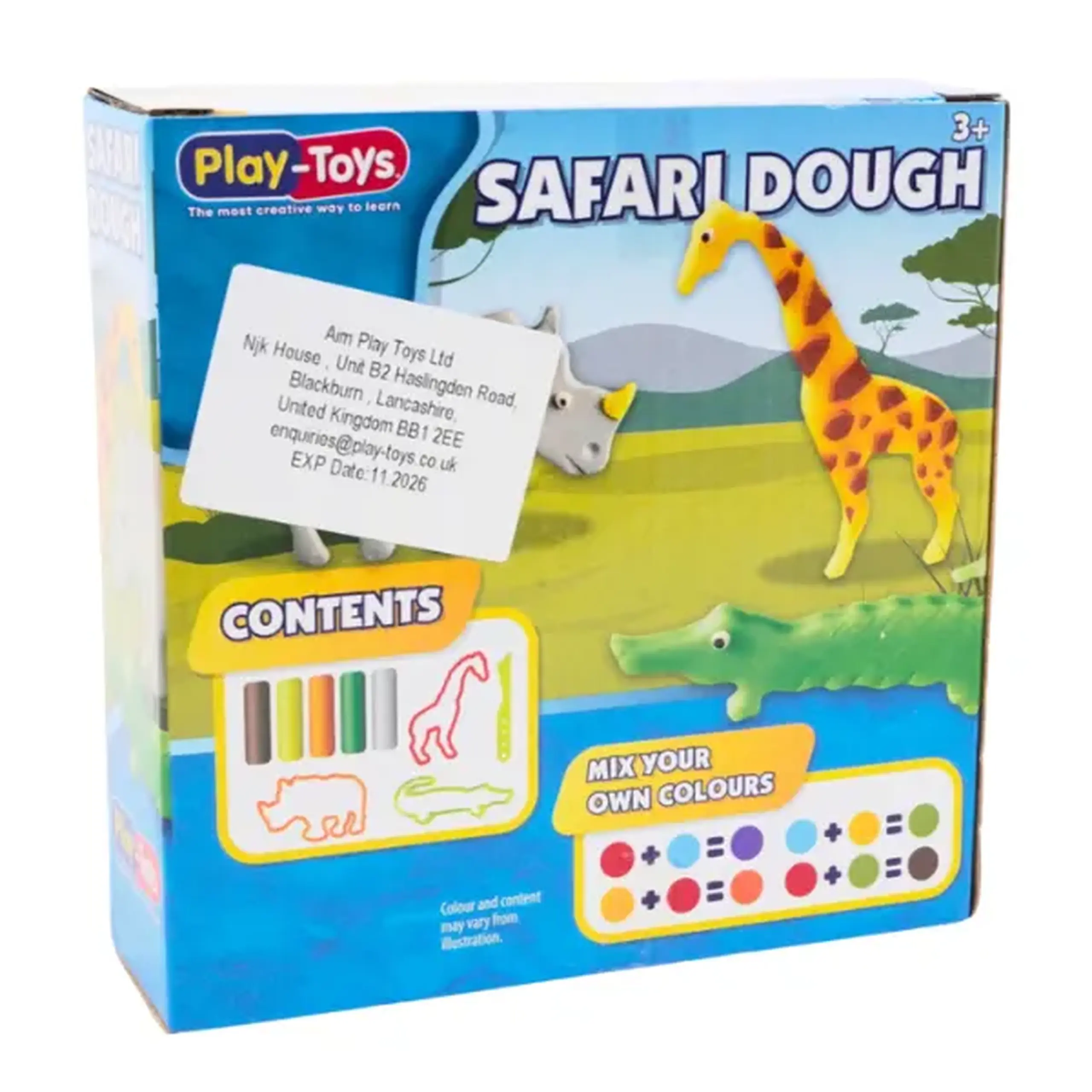 Set de modelare "Safari" – 5 culori și forme de animale