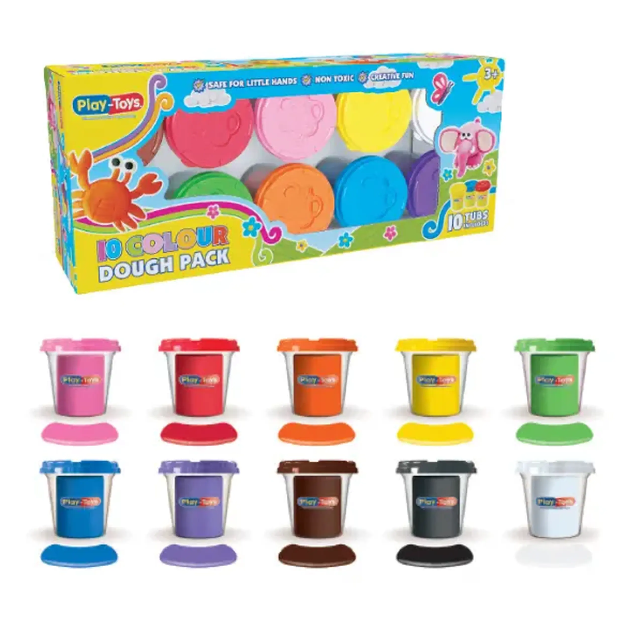 Set plastilină - 10 culori, 300 g