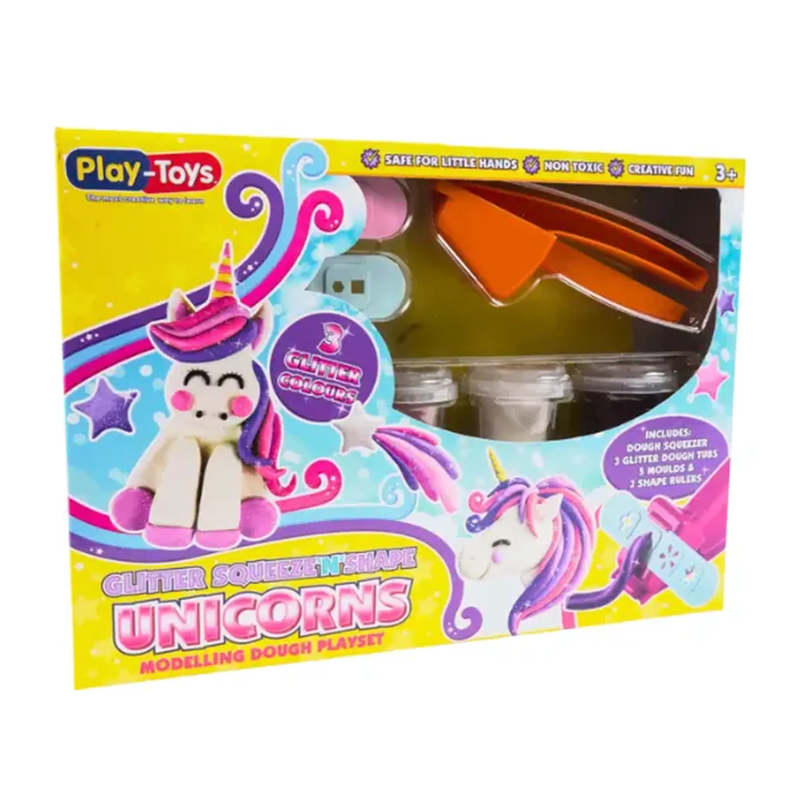 Set de modelare "Unicorn Strălucitor" și "Dinozauri Neon” (as.)
