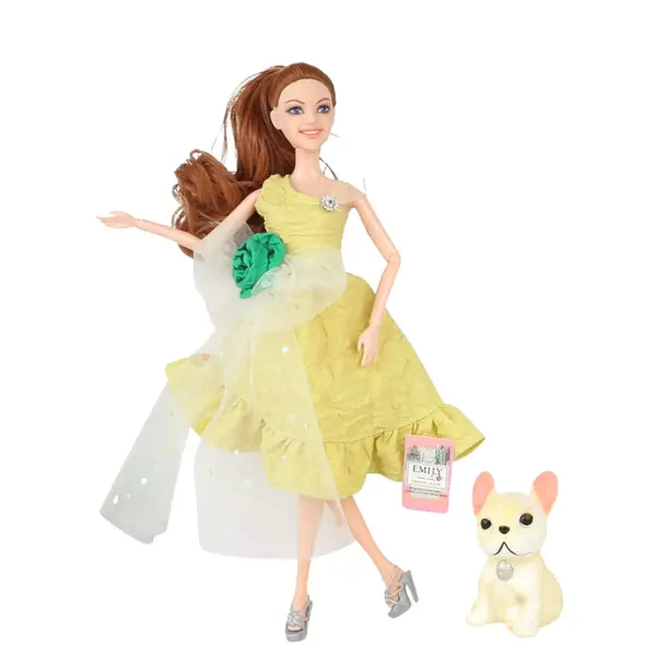 Păpușa Emily "Top Model" cu animăluț și accesorii