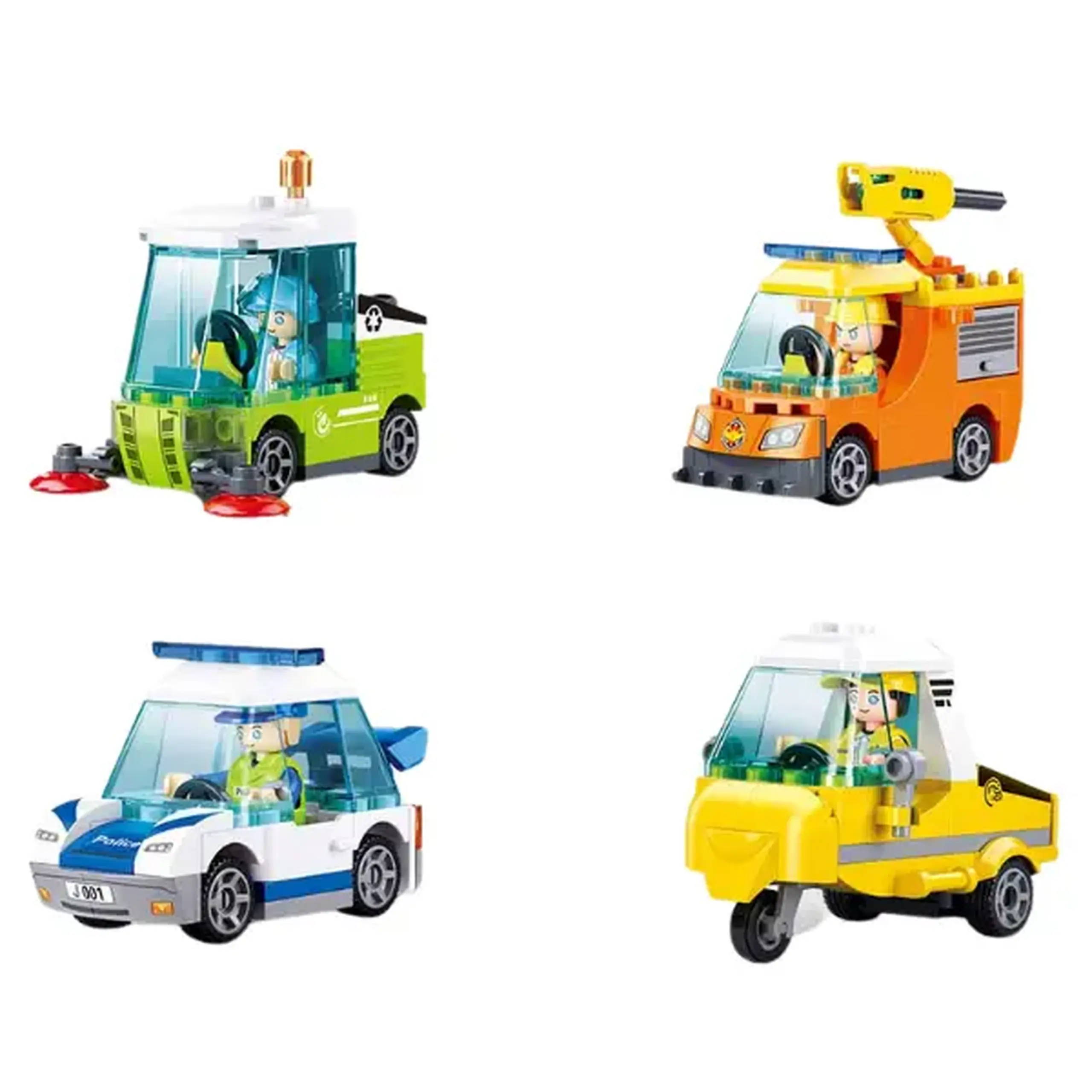 Set de construcție "Mini-mașinuță ", 4 modele, de la 51 pînă la 100 elem.