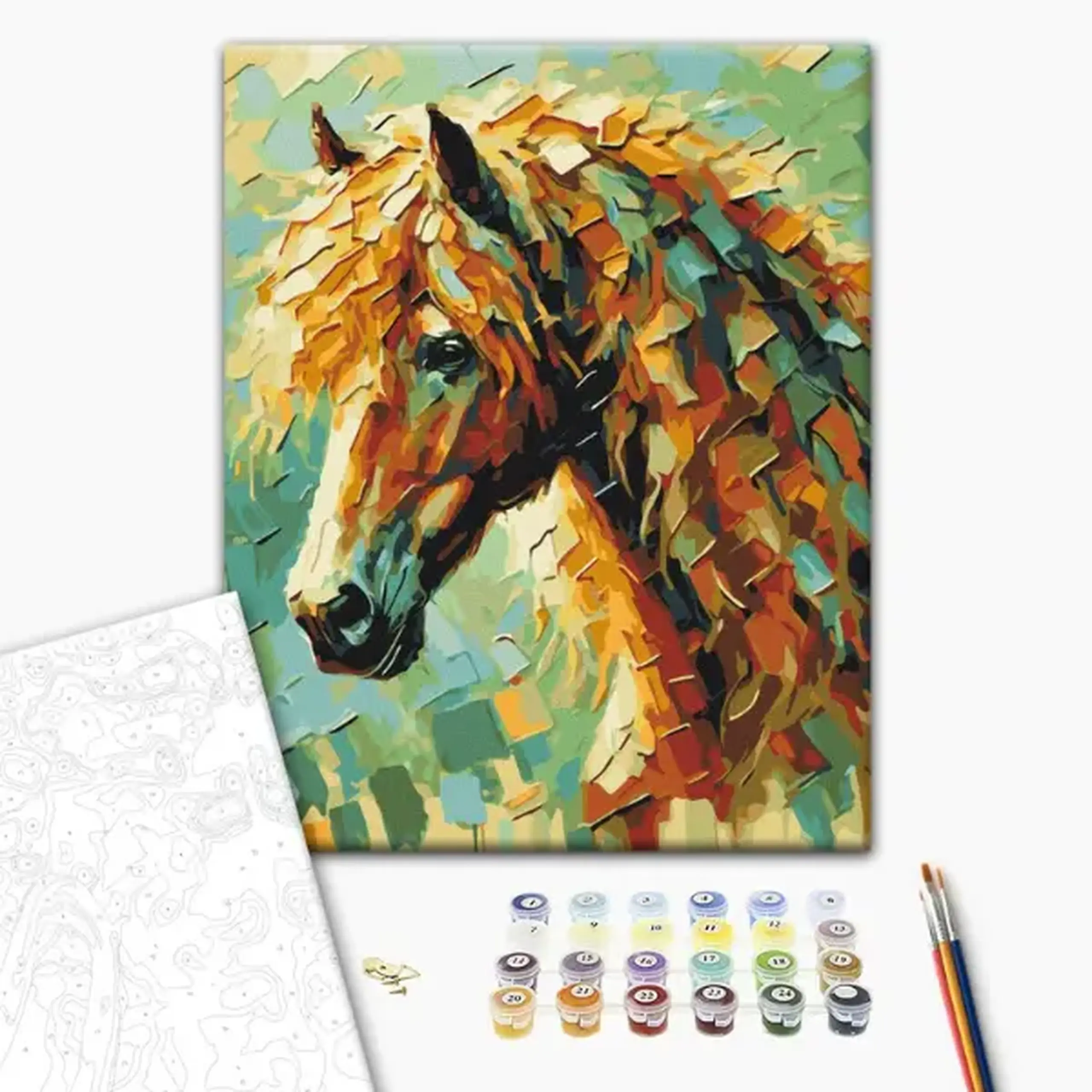 Pictură pe numere 40х50 cm (fără cutie) – Cal, Oleg Loburak