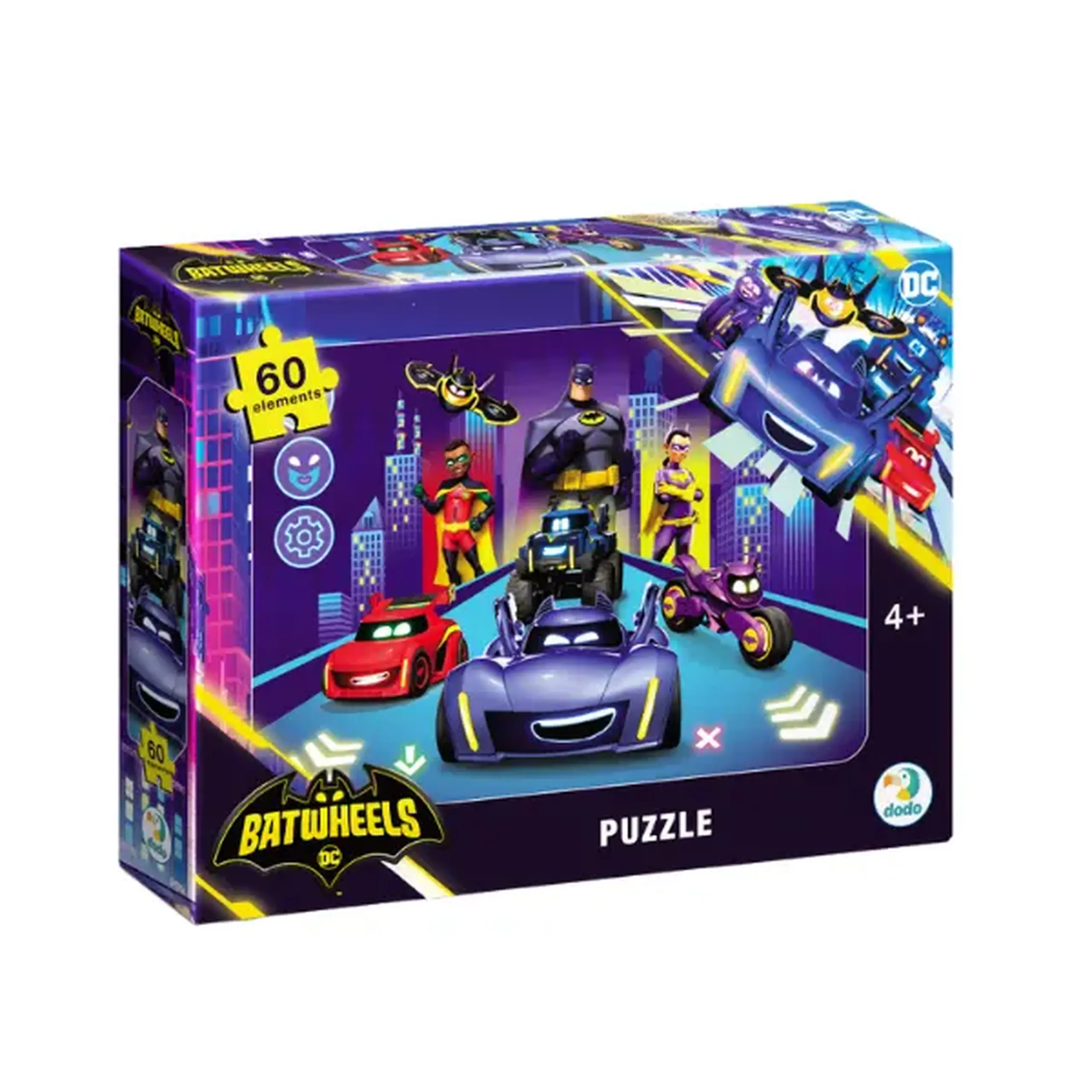 Puzzle "Batwheels: Originea Batwheels", 60 elem.