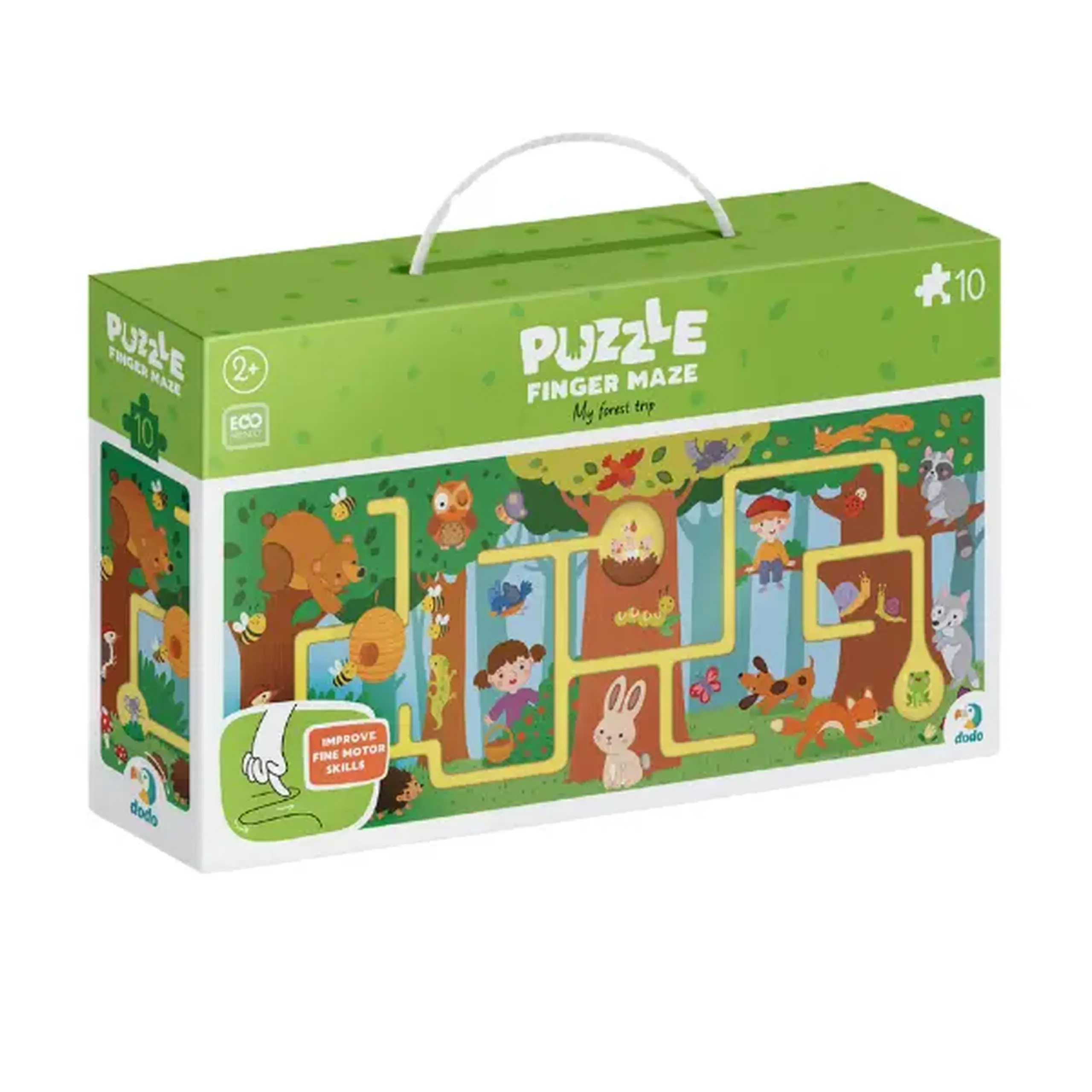 Puzzle-labirint "Călătoria mea prin pădure", 10 el.