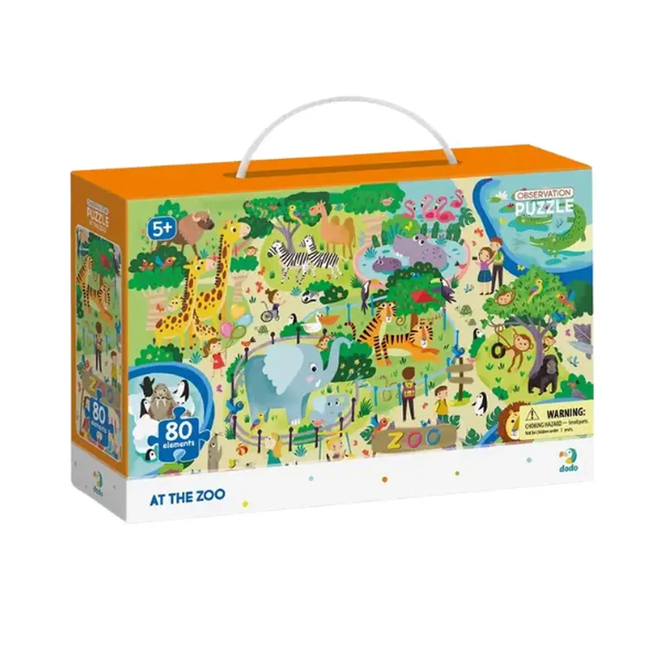 Puzzle "Grădina zoologică", seria Observation, 80 elem.