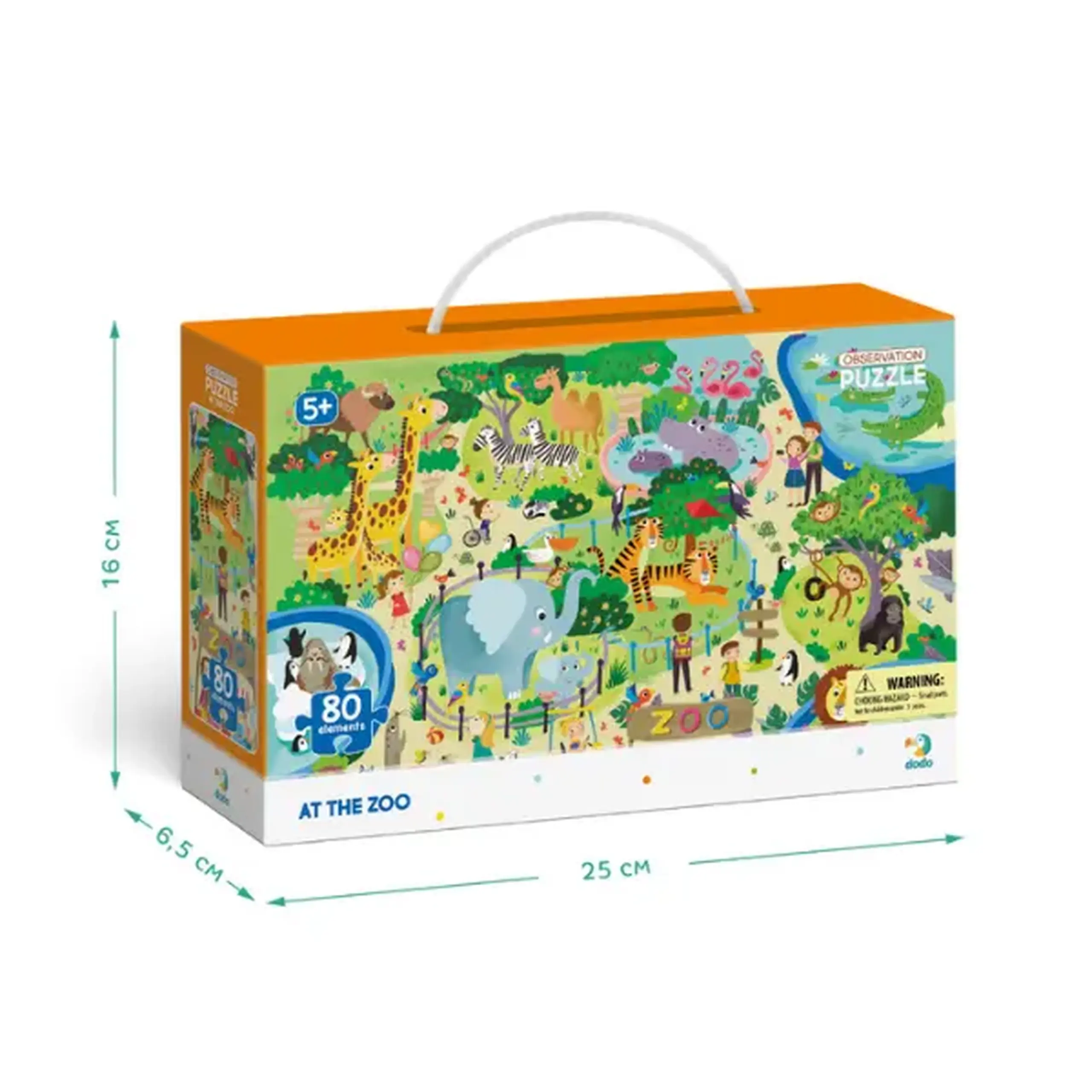 Puzzle "Grădina zoologică", seria Observation, 80 elem.