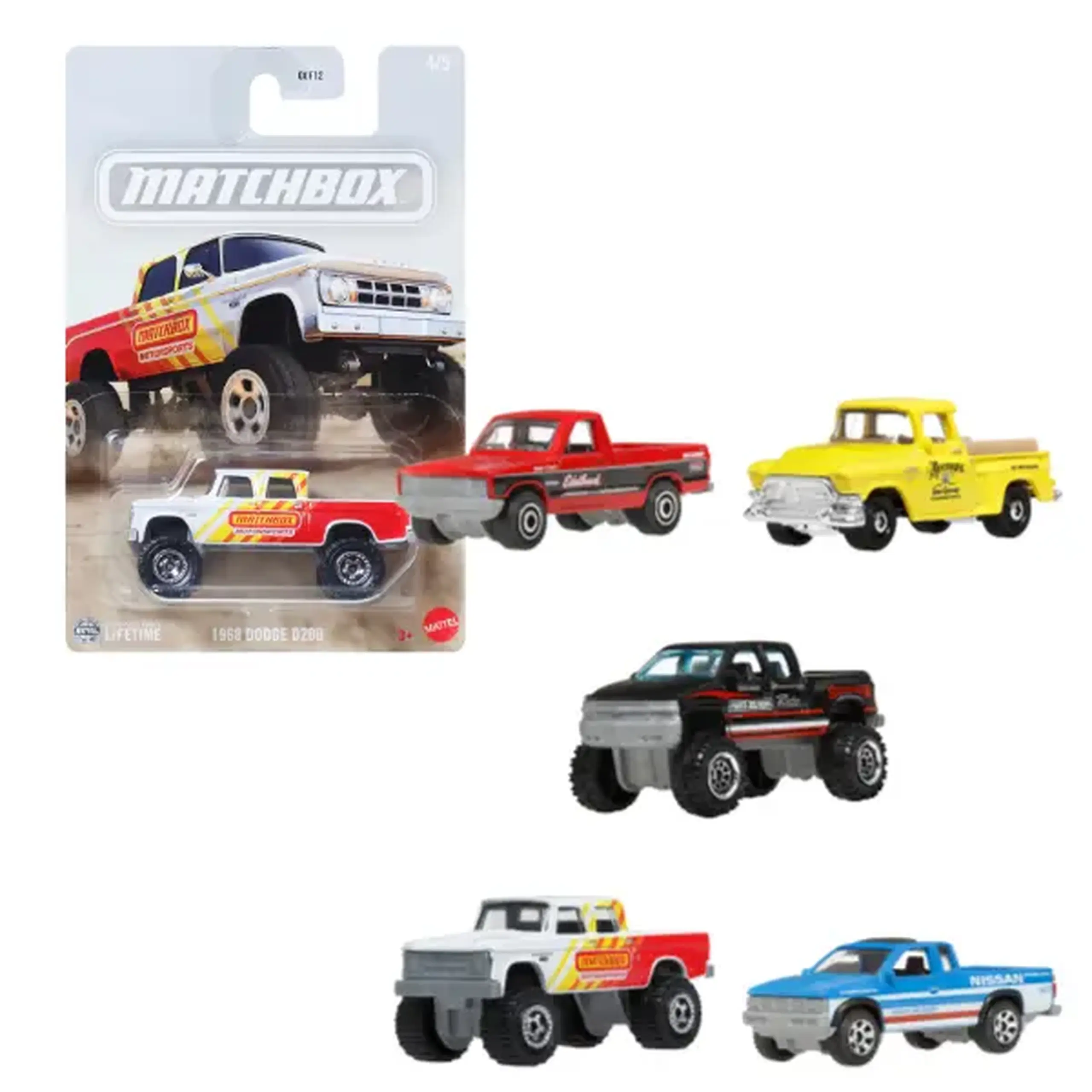 Mașinuțe colecționabile Matchbox – set de pick-up-uri, (as.)