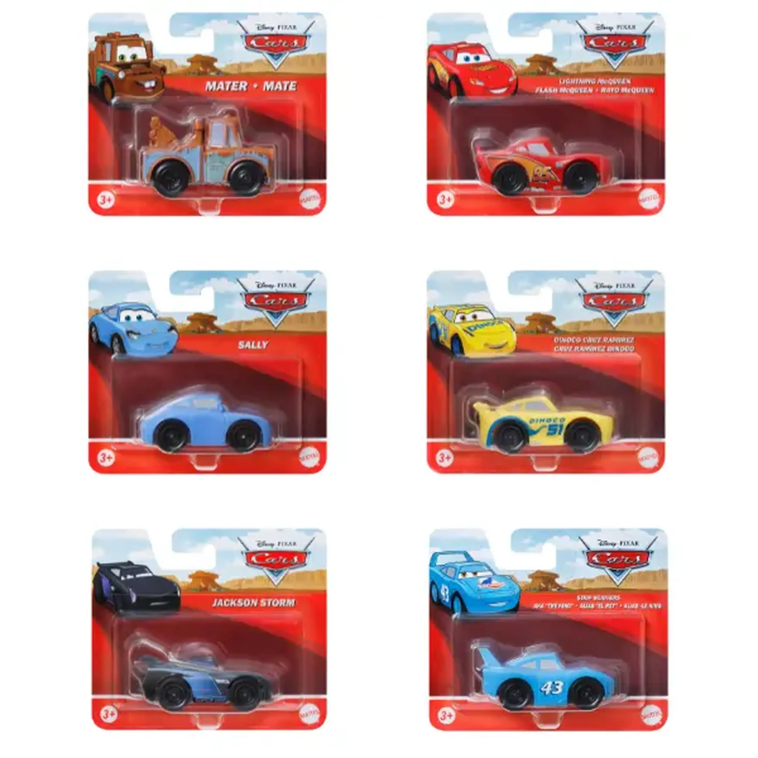 Set mașinuțe din desenul animat "Cars" Value Die Cast 1:55 (ass.)