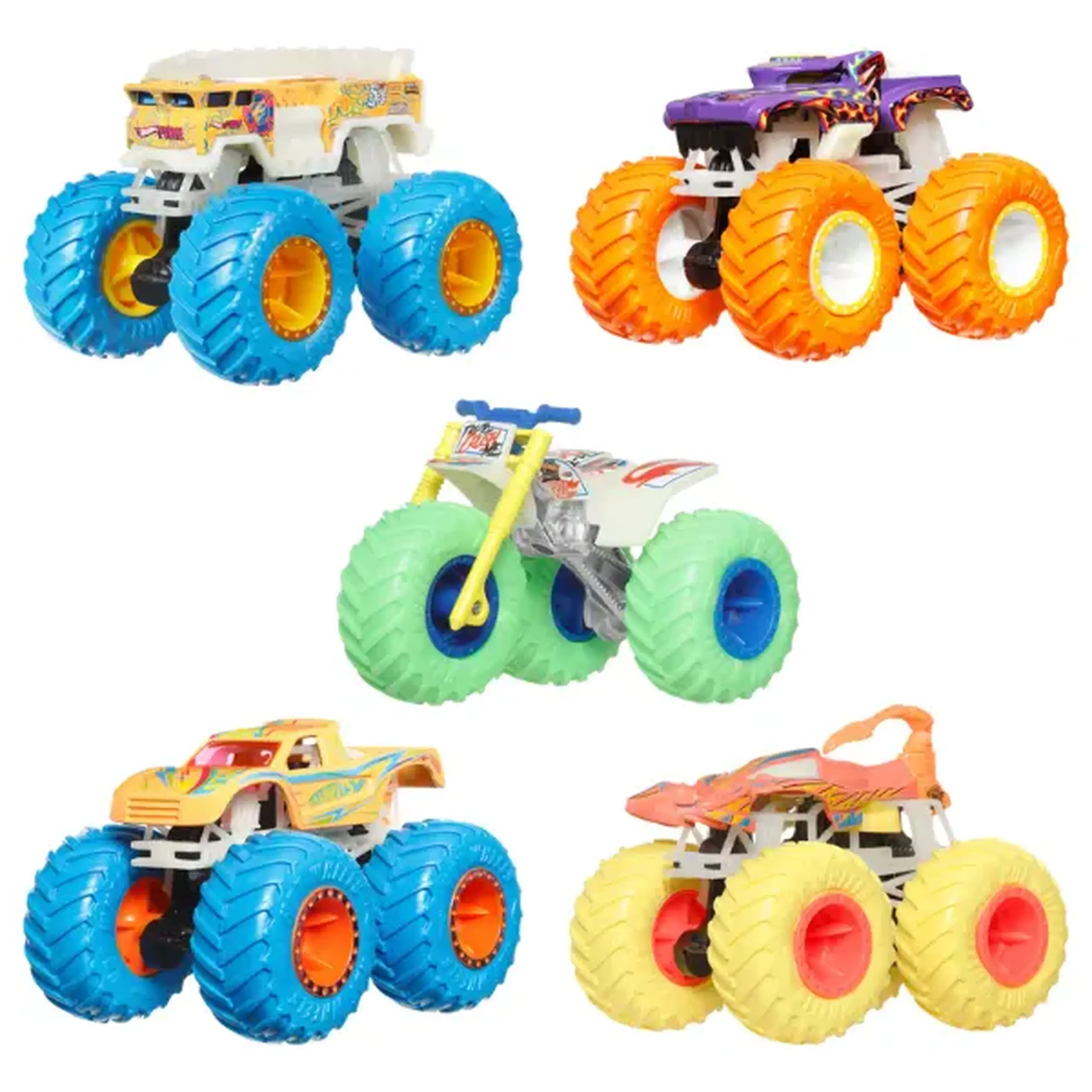 Hot Wheels Monster Trucks – Glow in the Dark (strălucește în întuneric), (as.)