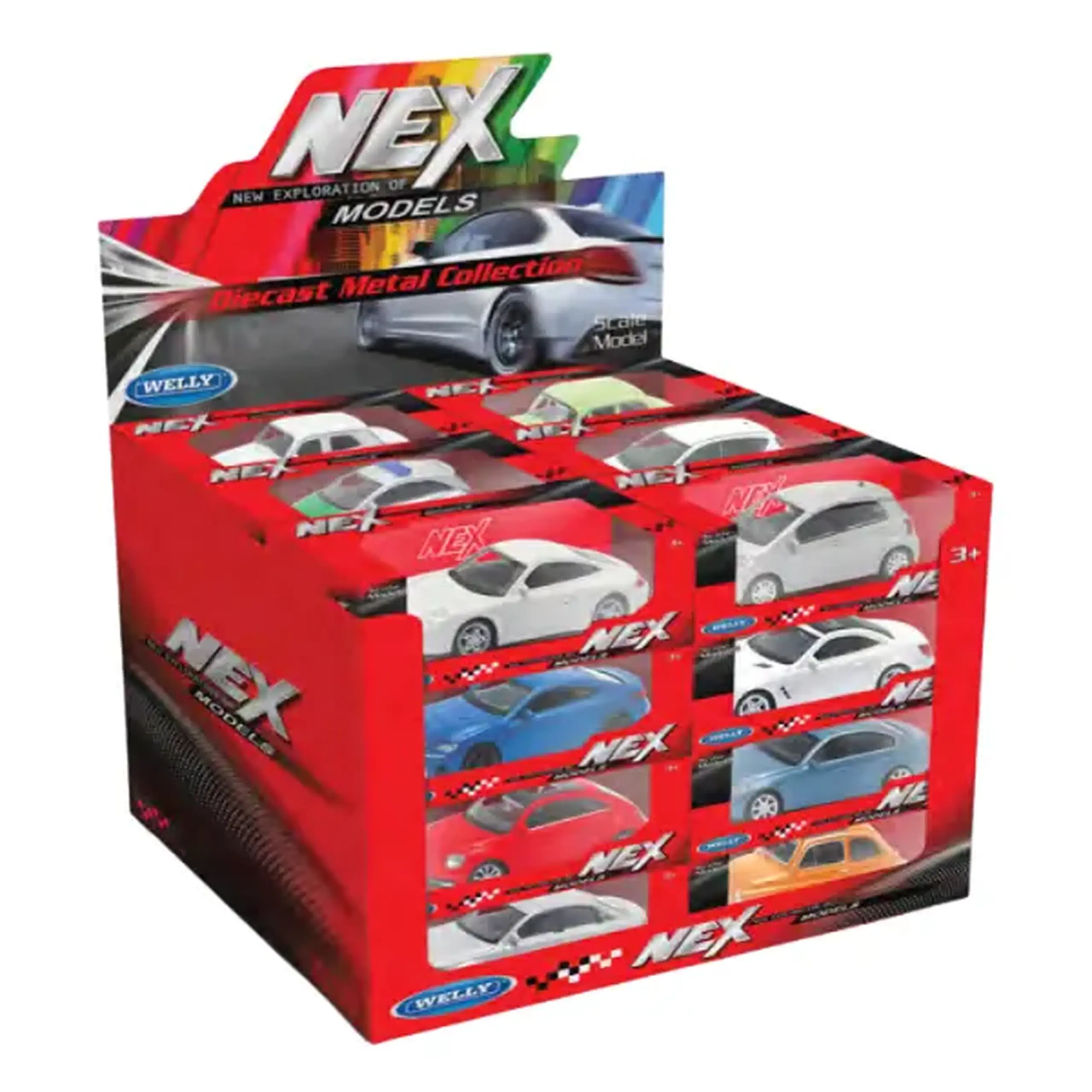 Mașini Metalice de Colecție 1:43 WELLY, 8 modele (23B)