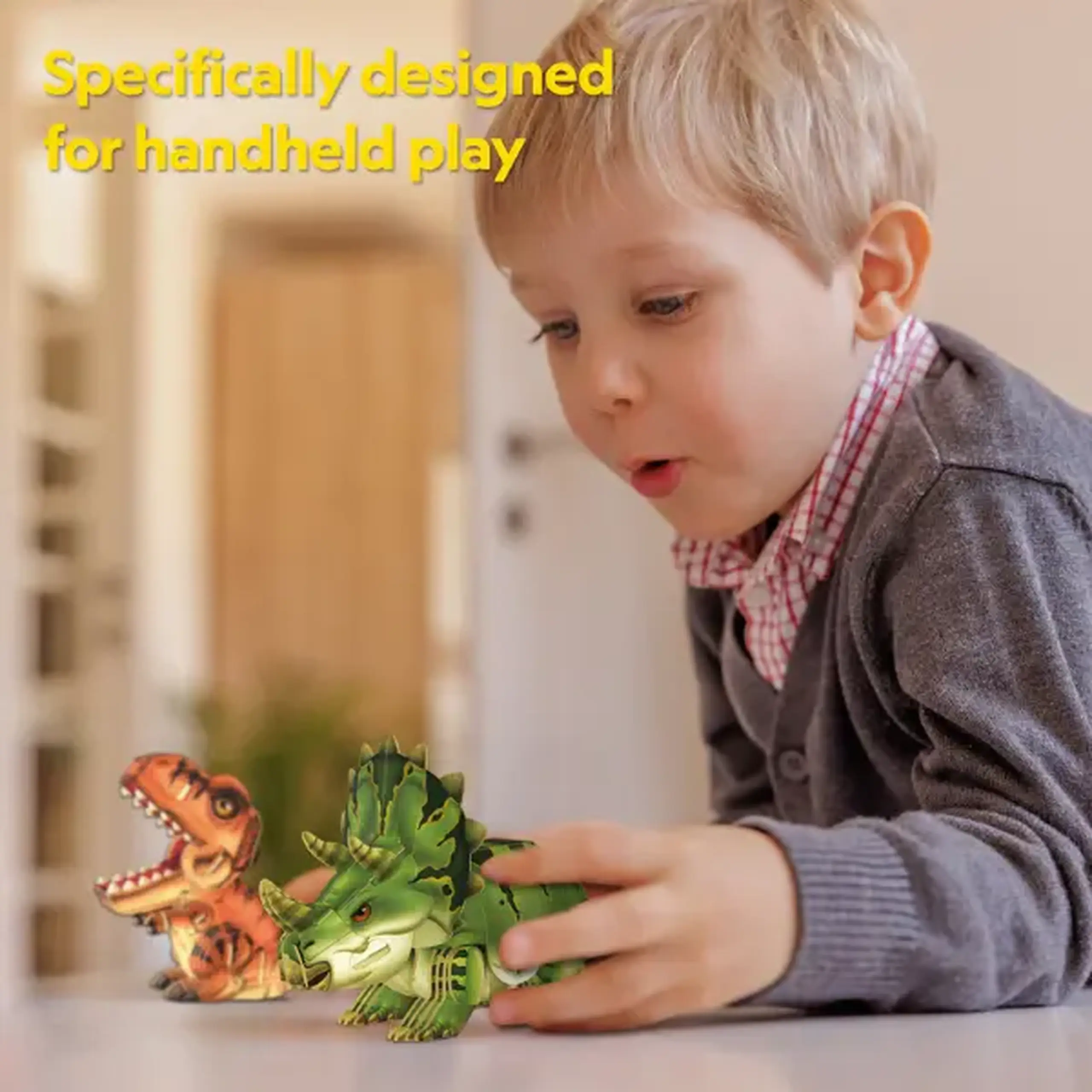 Puzzle 3D Triceratops – O călătorie fascinantă în lumea dinozaurilor, 61 piese