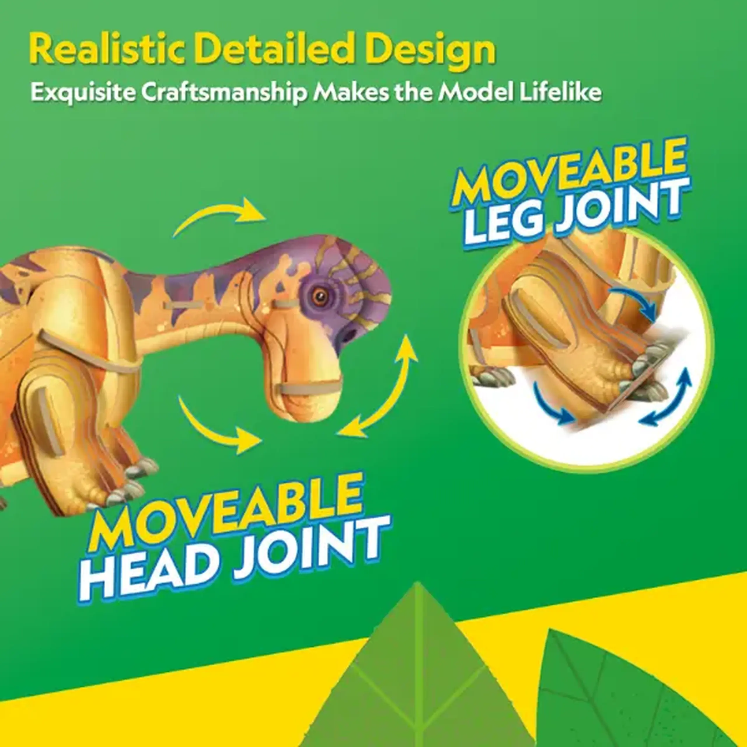 Puzzle 3D Brachiosaurus – Creează-ți propriul gigant cu gât lung, 54 piese