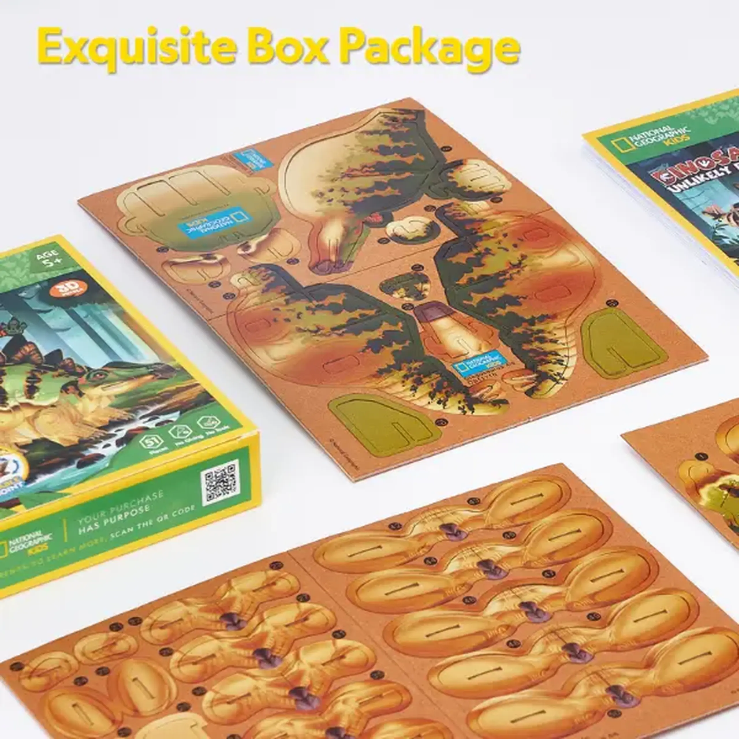 Puzzle 3D Stegosaurus – Dă viață legendarului stegozaur, 51 piese