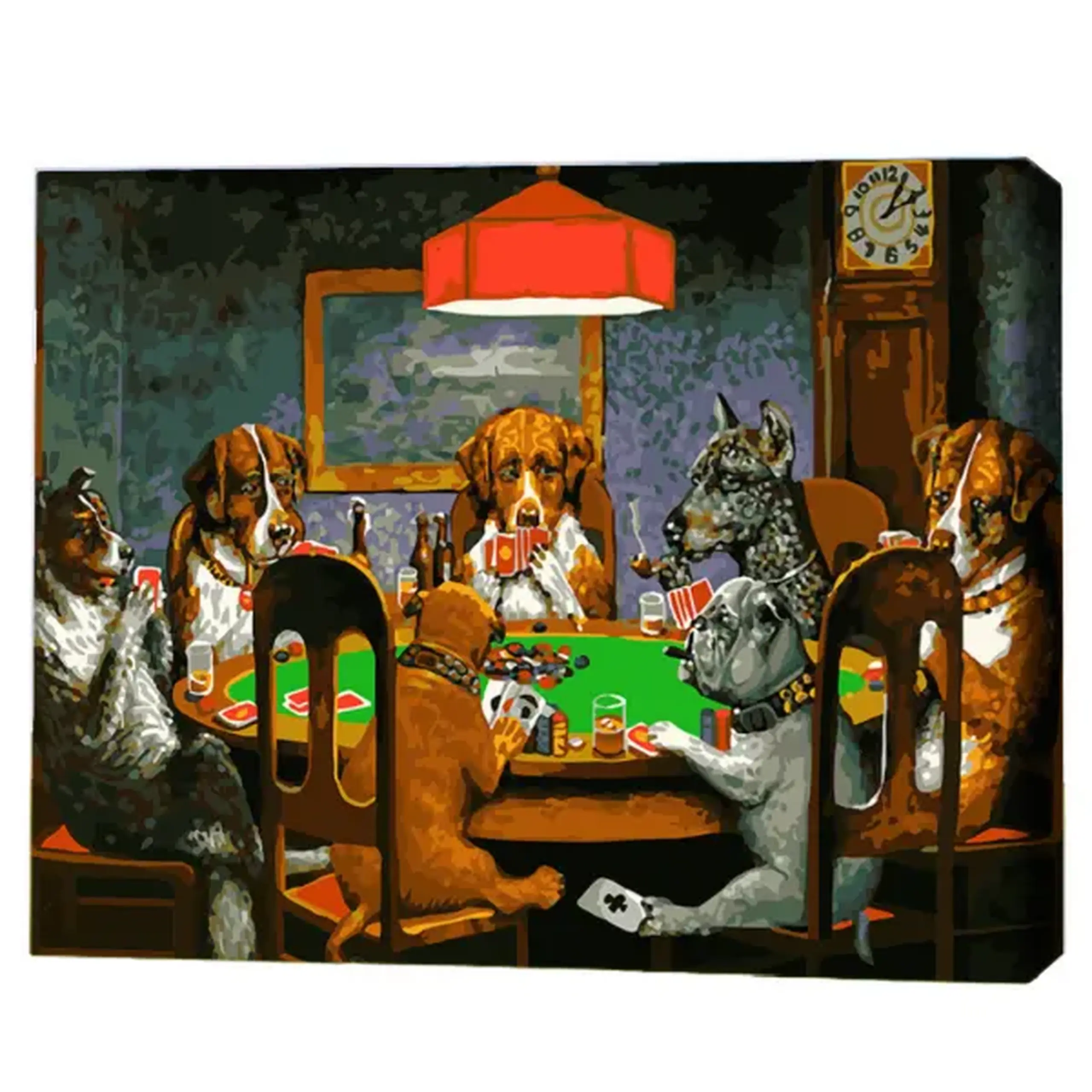 Pictură pe numere 40x50 cm (fără cutie) – Partidă de poker