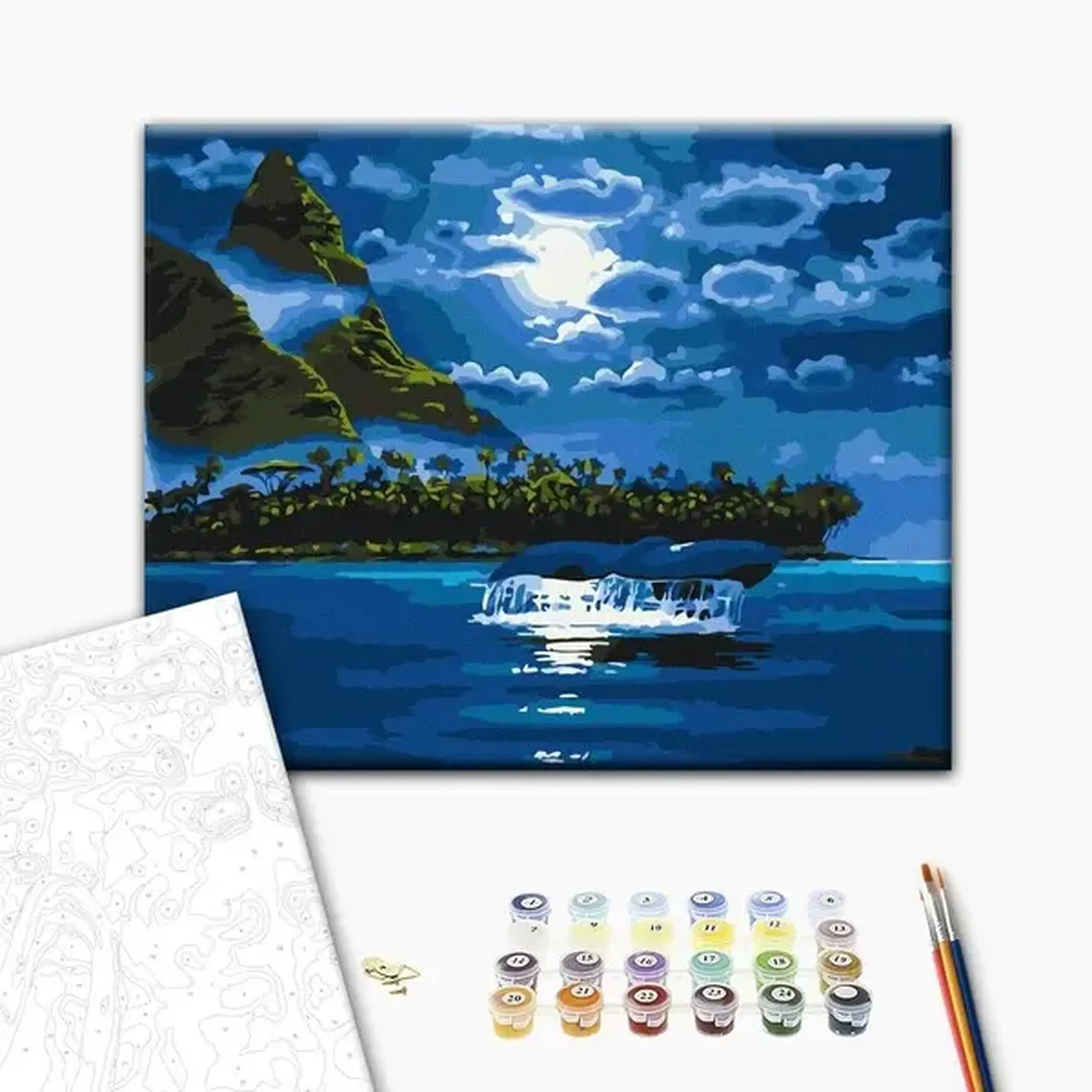 Pictură pe numere 40*50 сm (fără cutie) – Noaptea în lumina lunii
