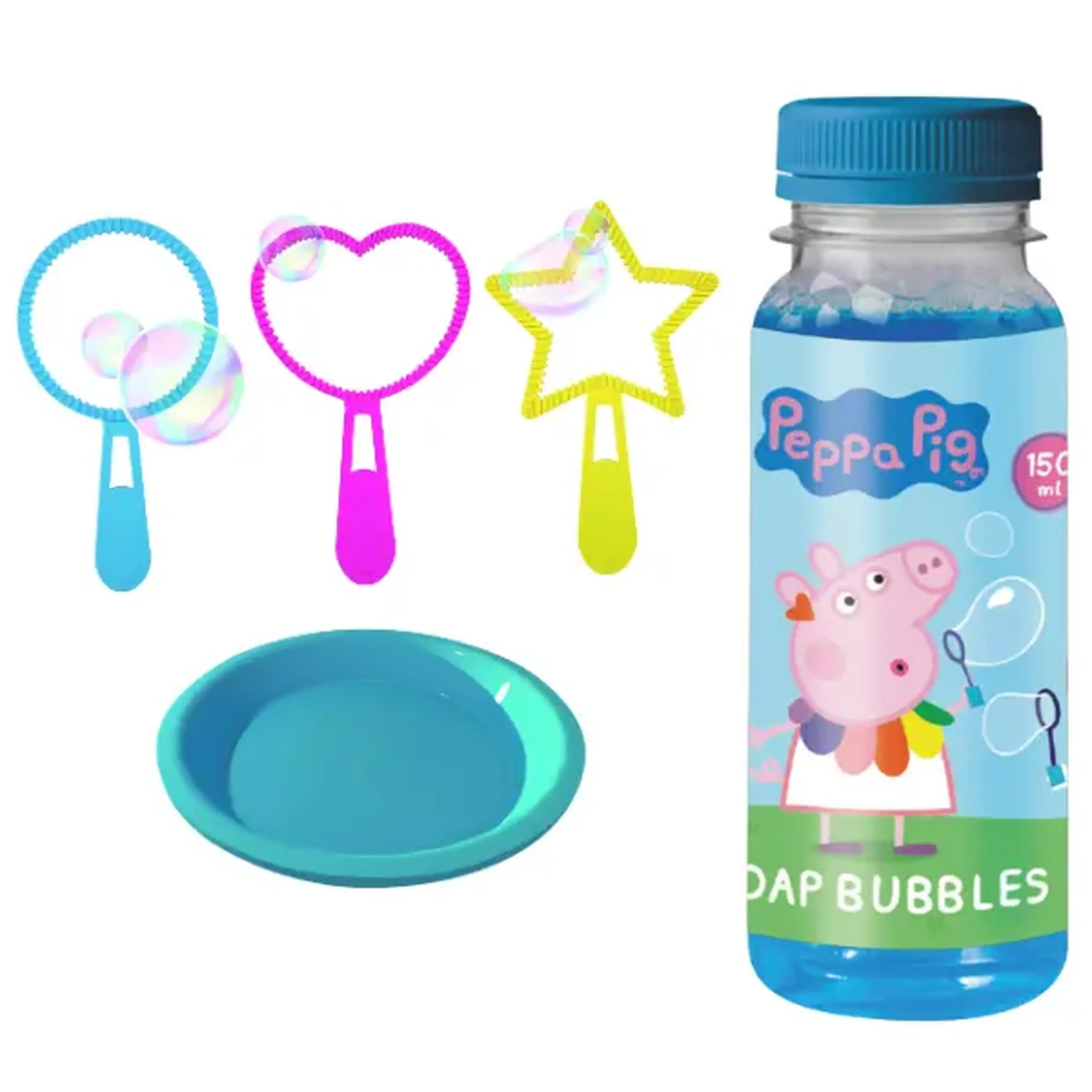 Set pentru baloane de săpun "Purcelușa Peppa", 150 ml
