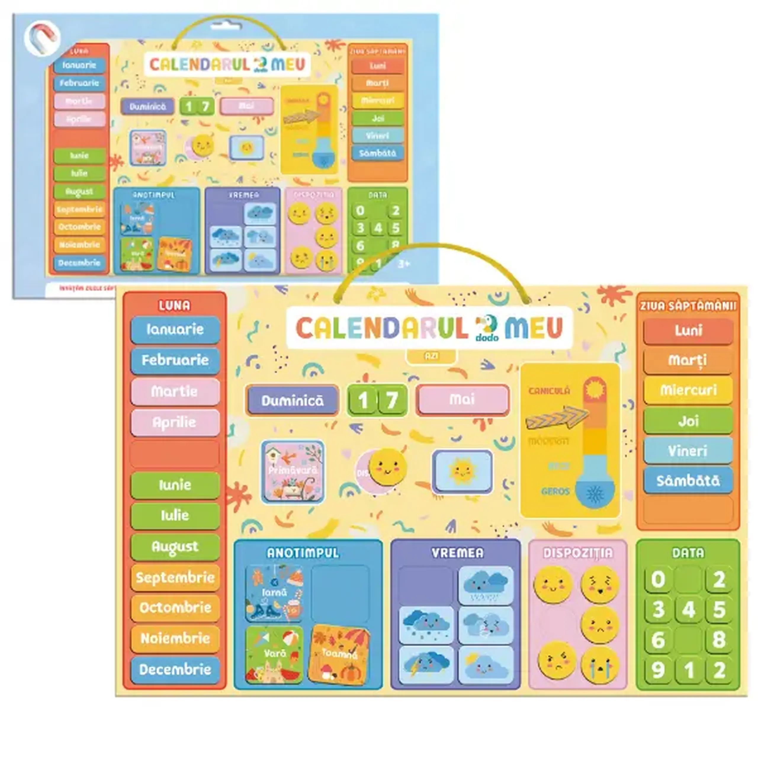 Calendar educativ magnetic, (ro)