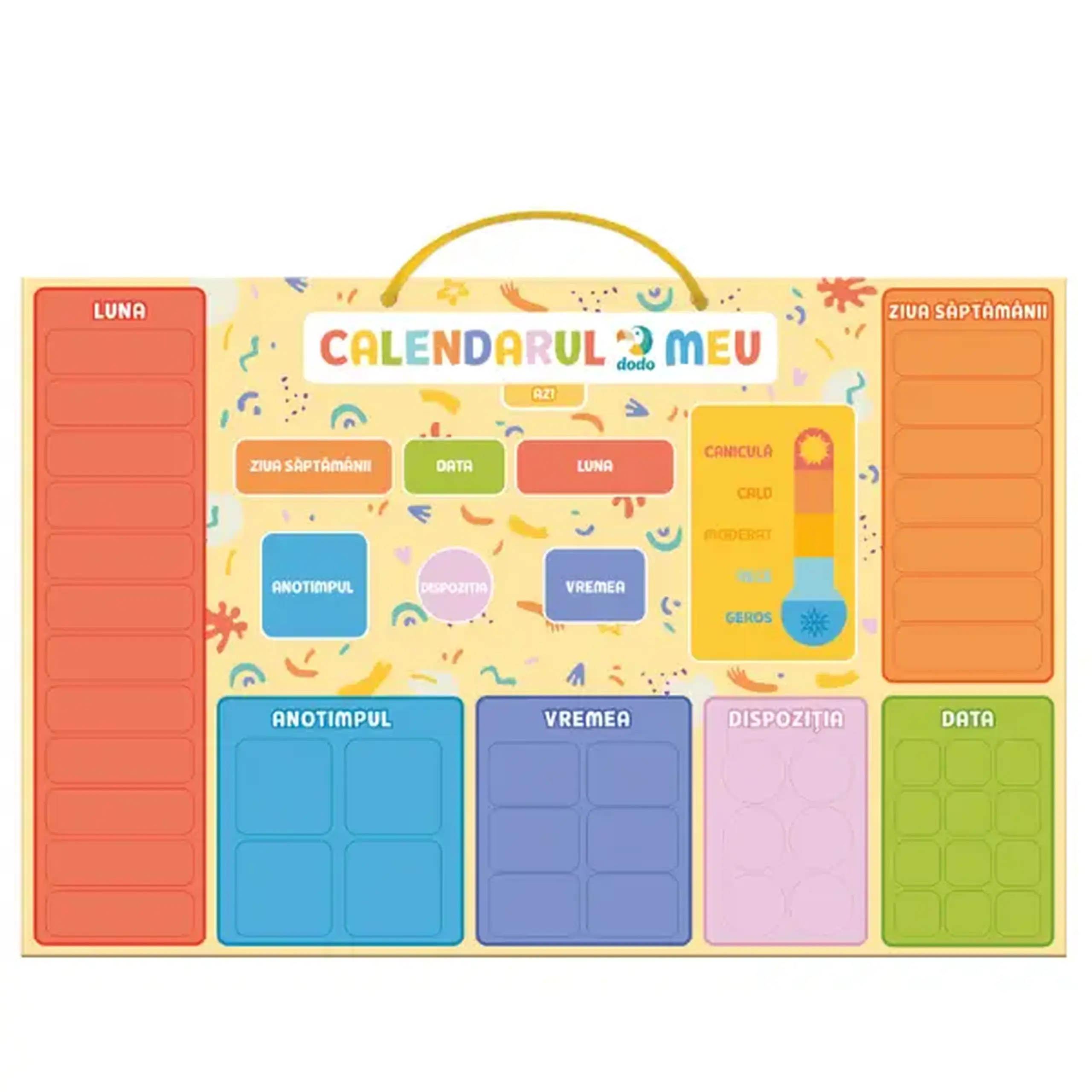 Calendar educativ magnetic, (ro)