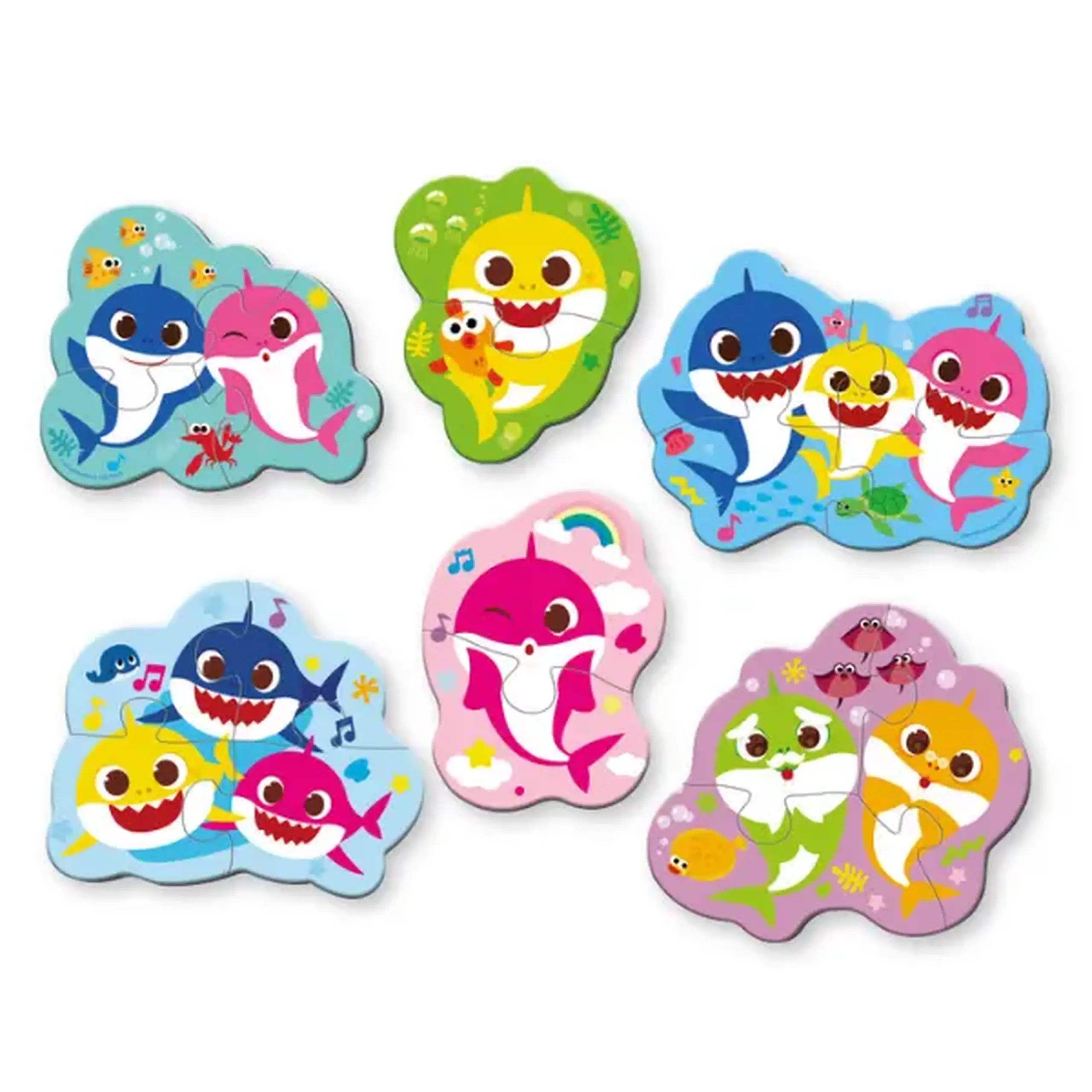 Puzzle pentru cei mici, 18 piese, seria Baby Shark