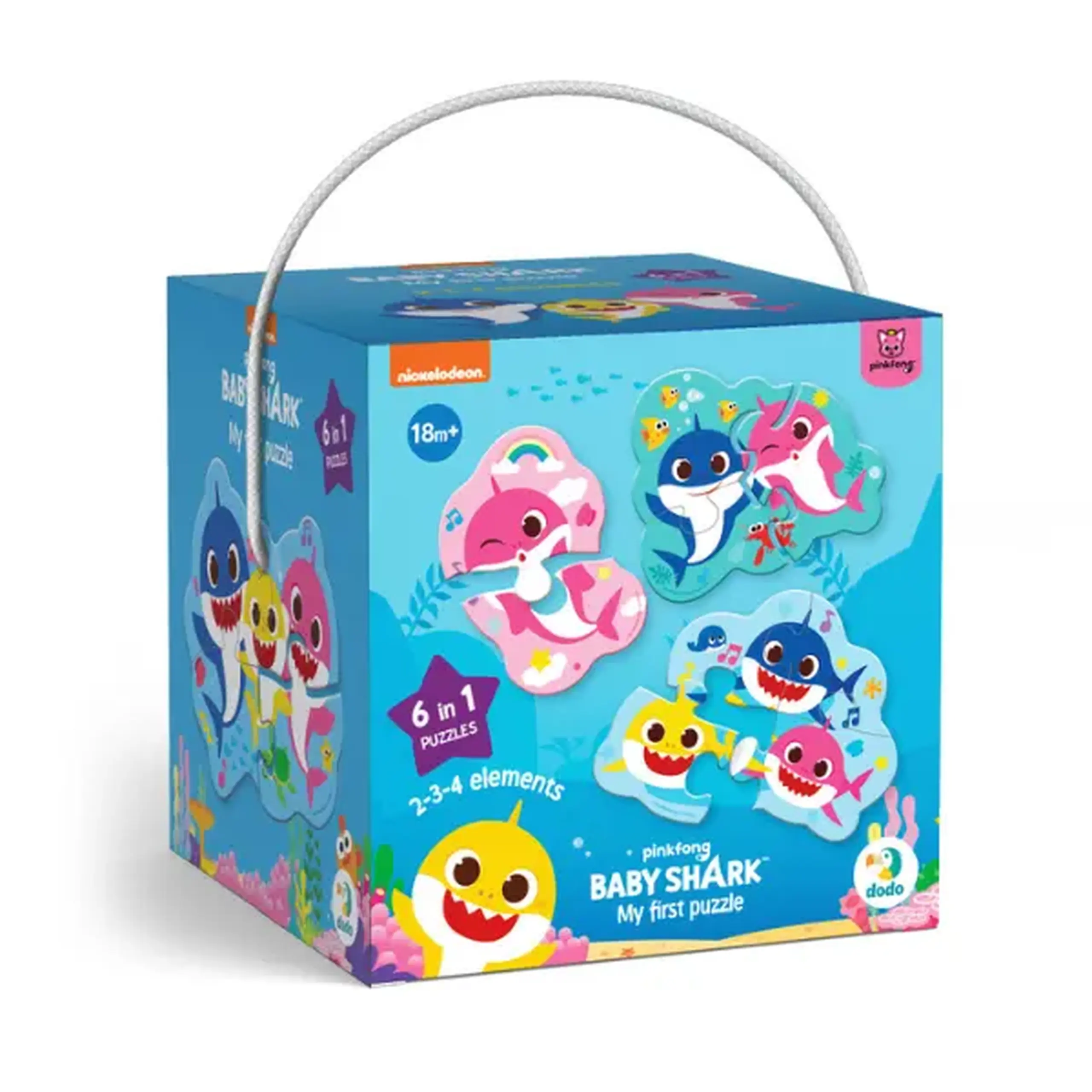 Puzzle pentru cei mici, 18 piese, seria Baby Shark