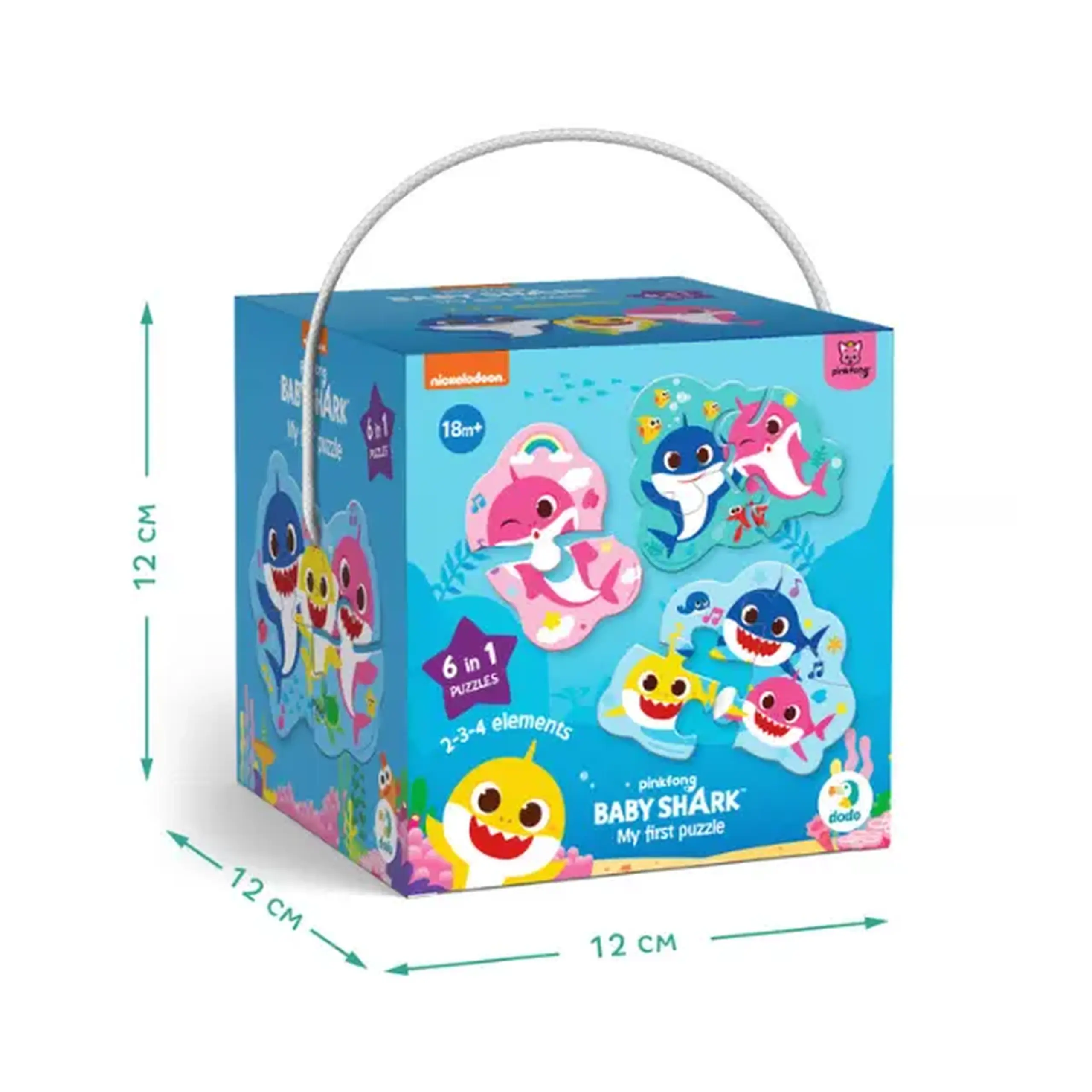 Puzzle pentru cei mici, 18 piese, seria Baby Shark