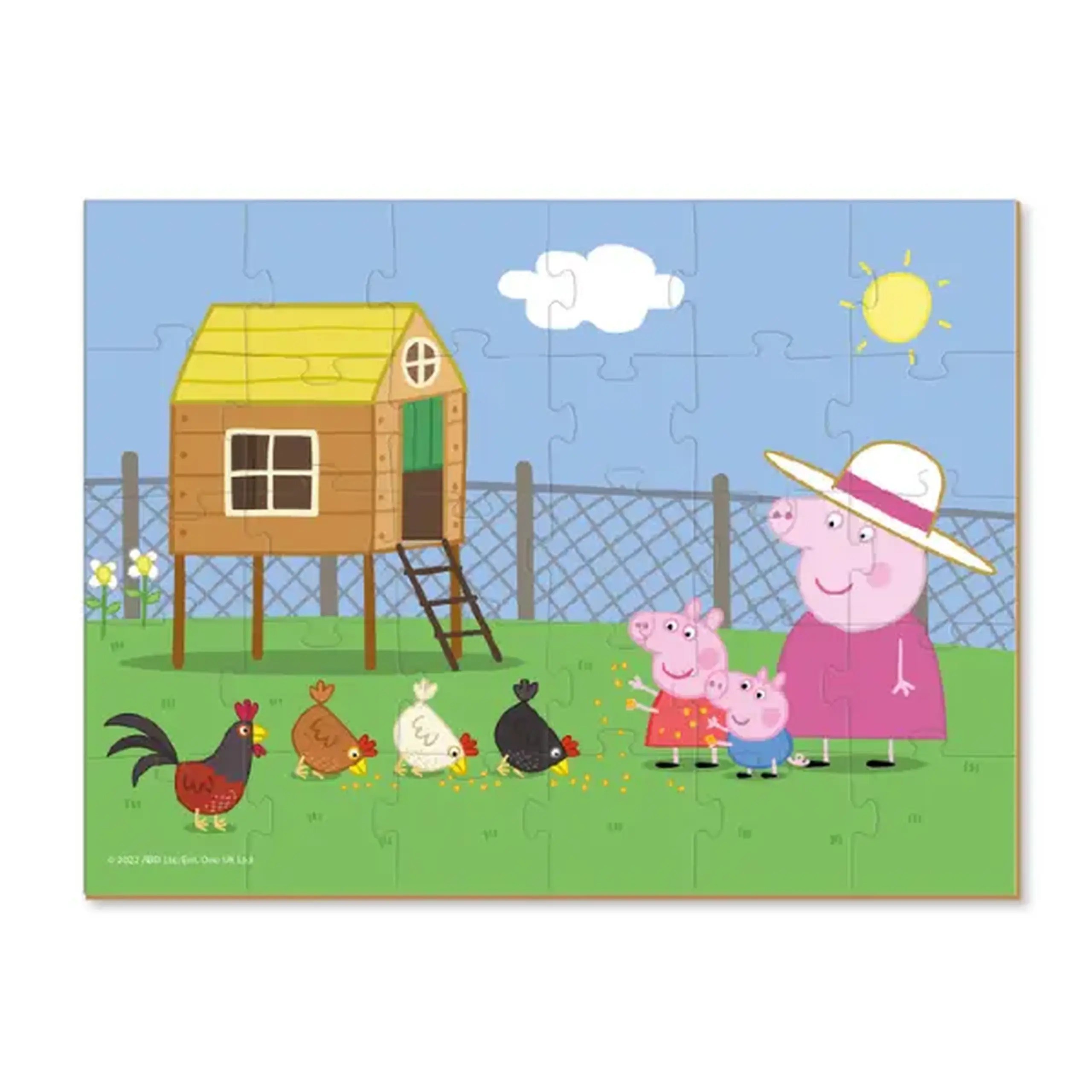 Puzzle "Peppa și puișorii", seria Purcelușa Peppa, 30 elem.