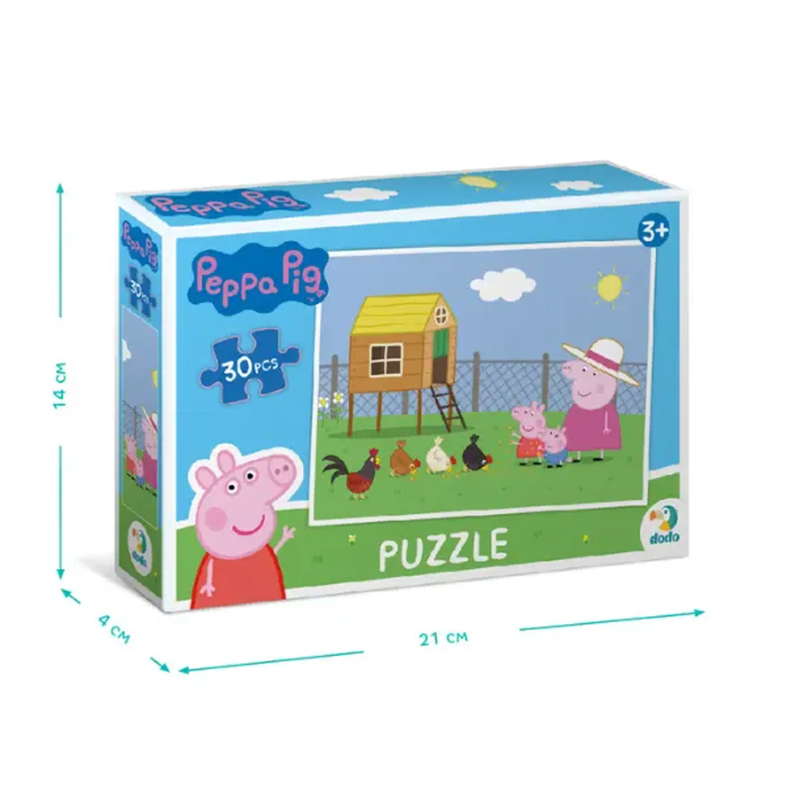 Puzzle "Peppa și puișorii", seria Purcelușa Peppa, 30 elem.