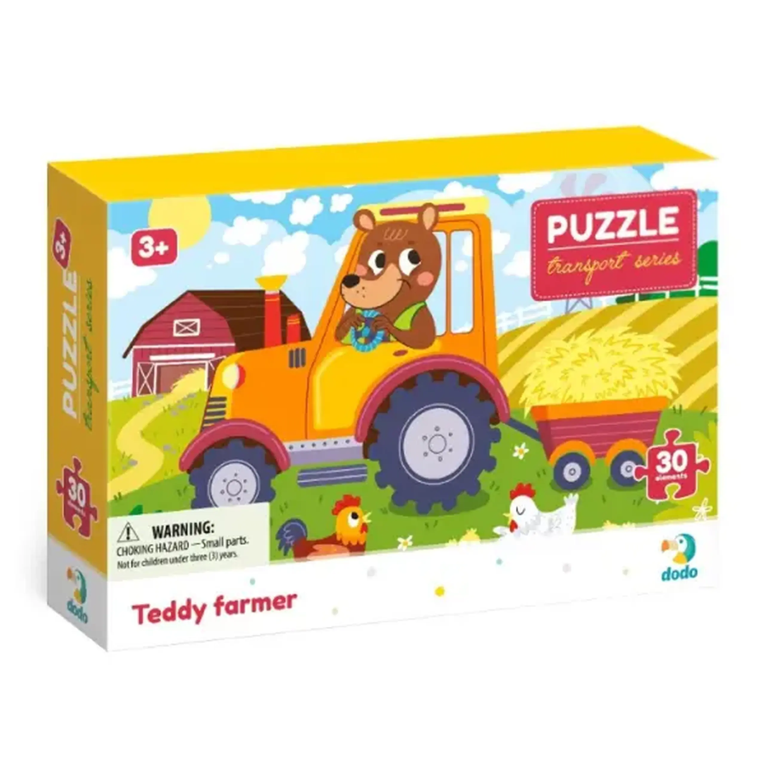 Puzzle "Ursulețul fermier", seria Transport, 30 elem.