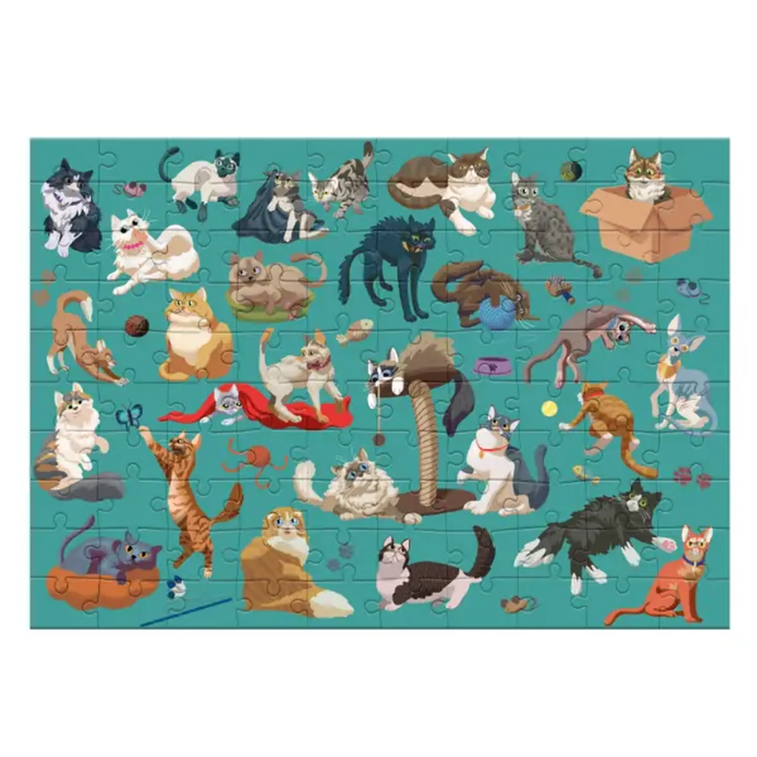 Puzzle "Pisici haioaseă", seria Funny Cats, 100 elem.