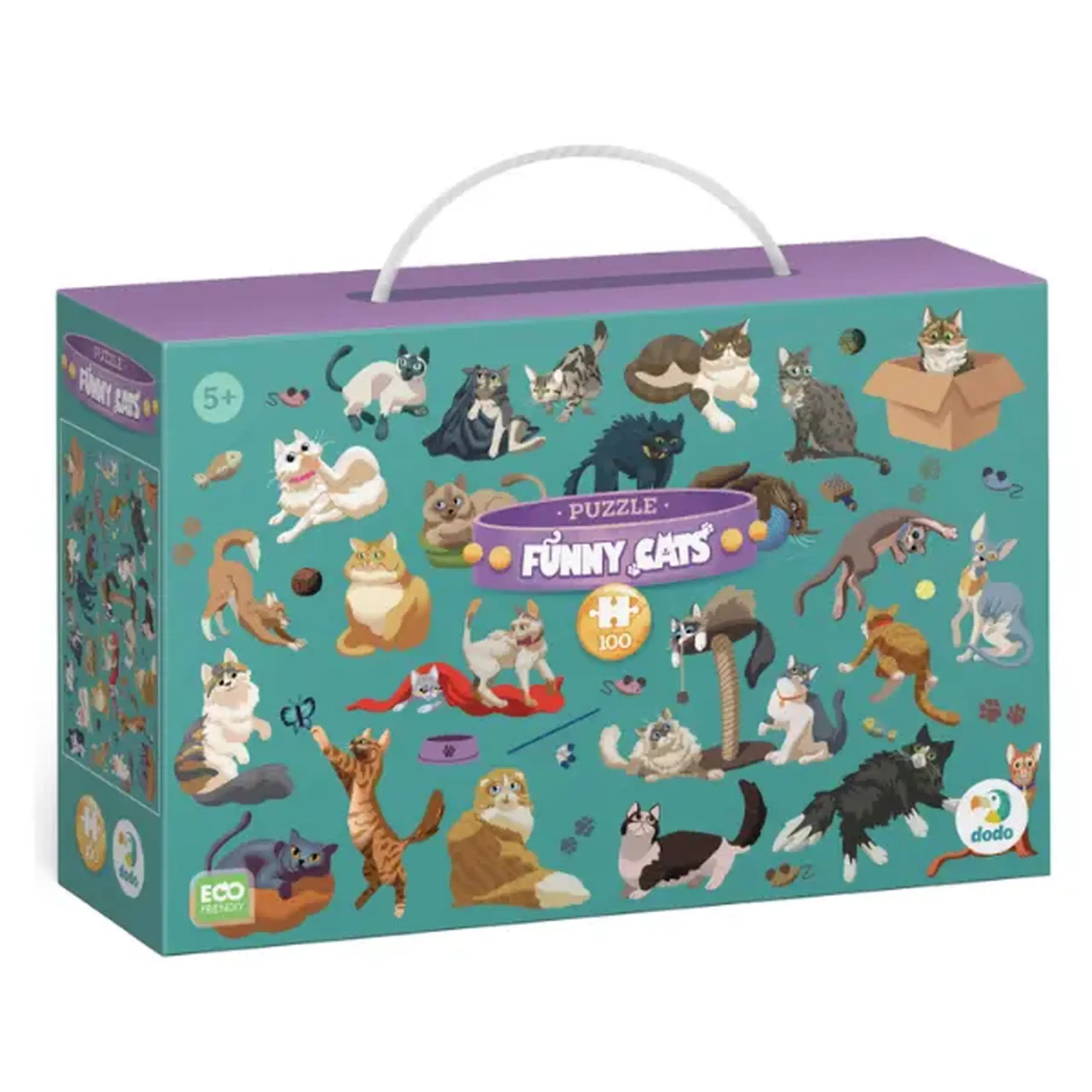 Puzzle "Pisici haioaseă", seria Funny Cats, 100 elem.