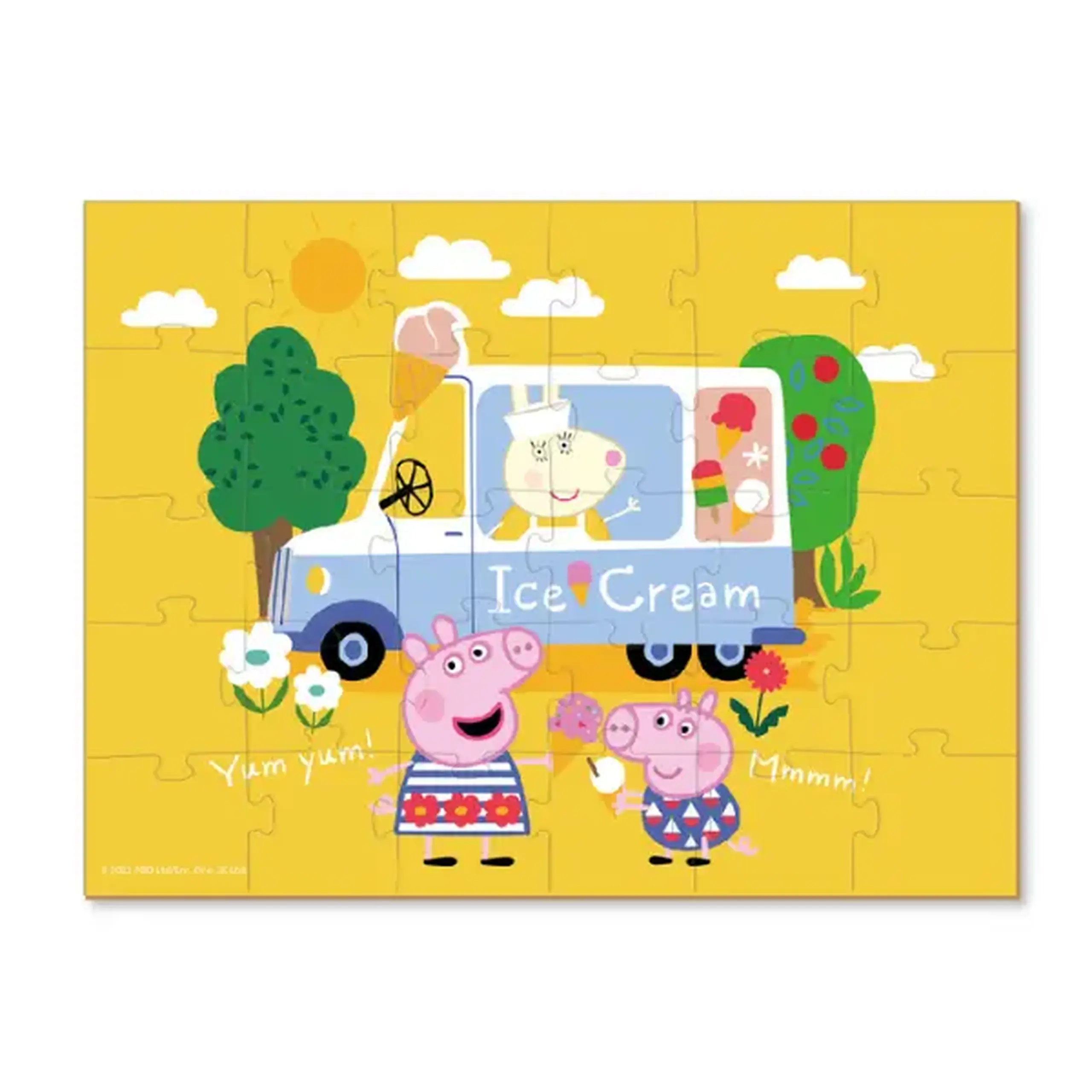 Puzzle "Înghețata preferată a lui Peppa", seria Purcelușa Peppa, 30 elem.