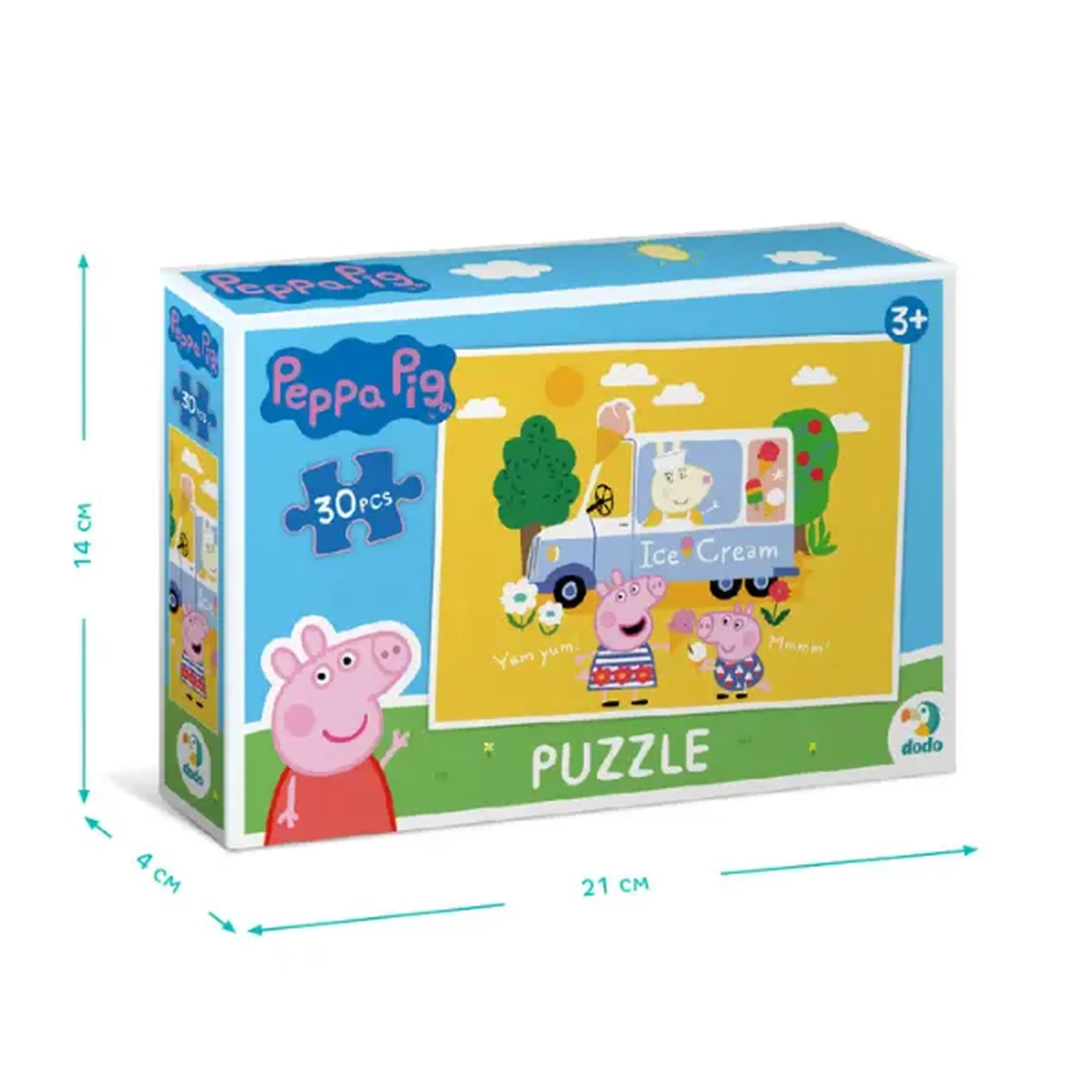 Puzzle "Înghețata preferată a lui Peppa", seria Purcelușa Peppa, 30 elem.