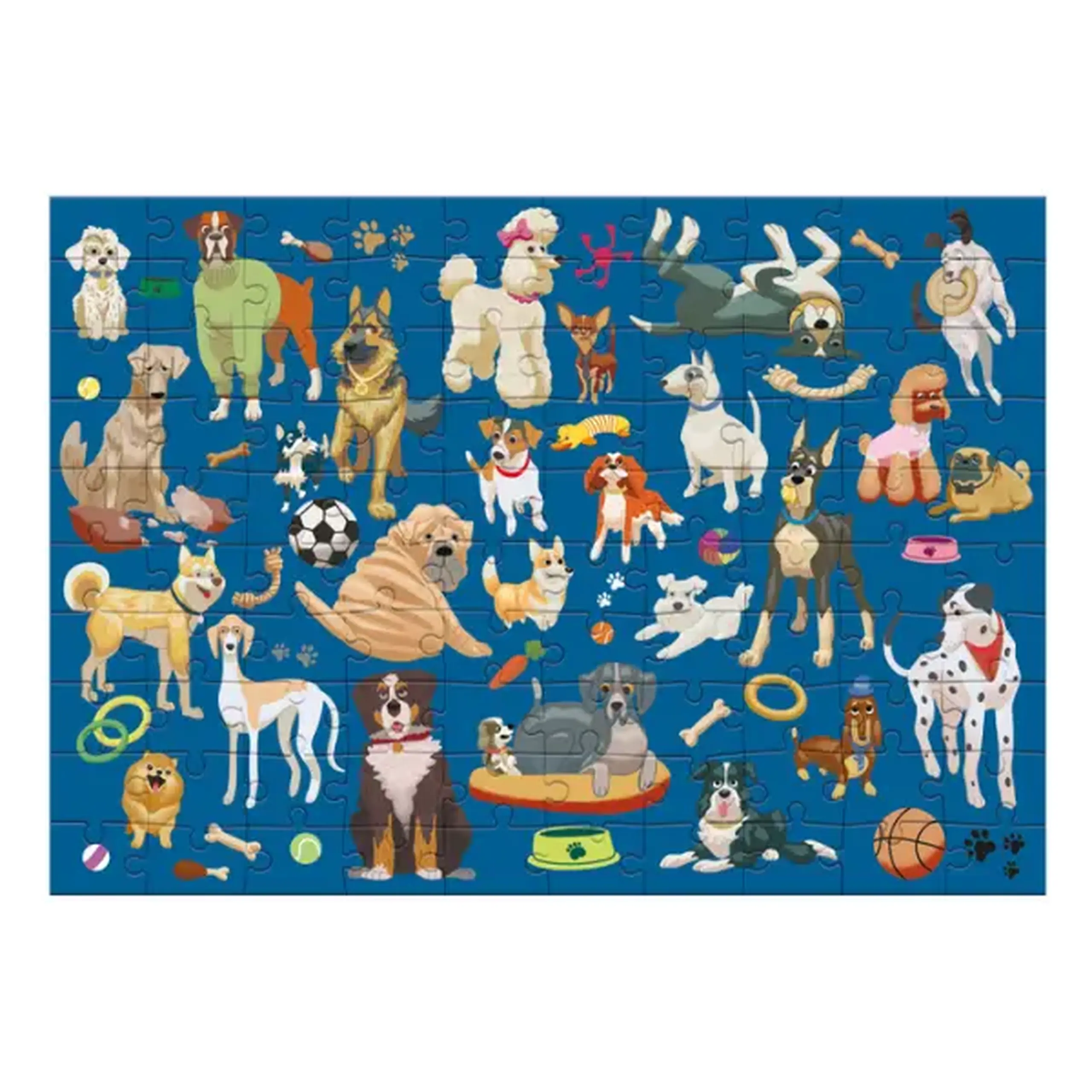 Puzzle "Zilele cățeilor", seria Doggy Days, 100 elem.