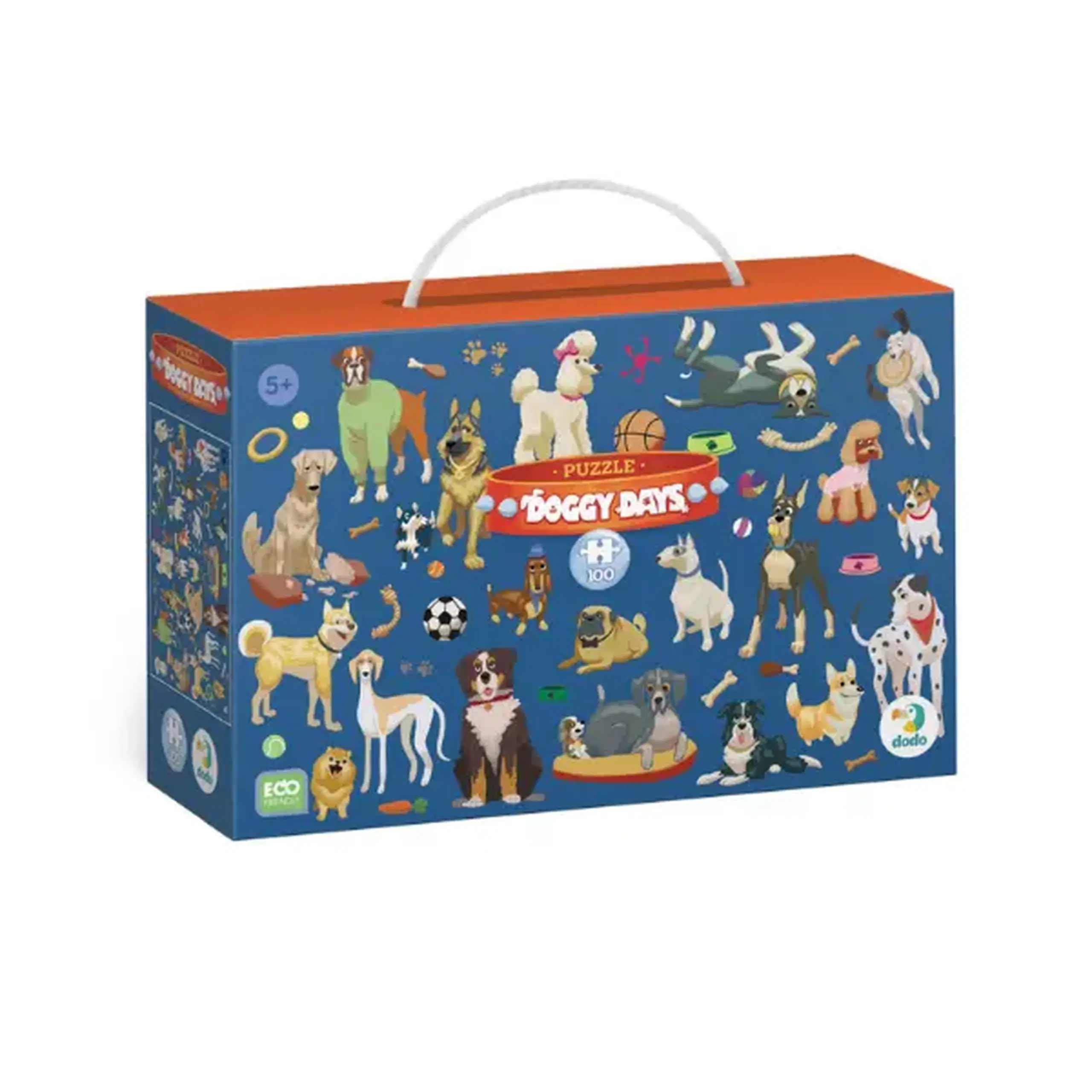 Puzzle "Zilele cățeilor", seria Doggy Days, 100 elem.