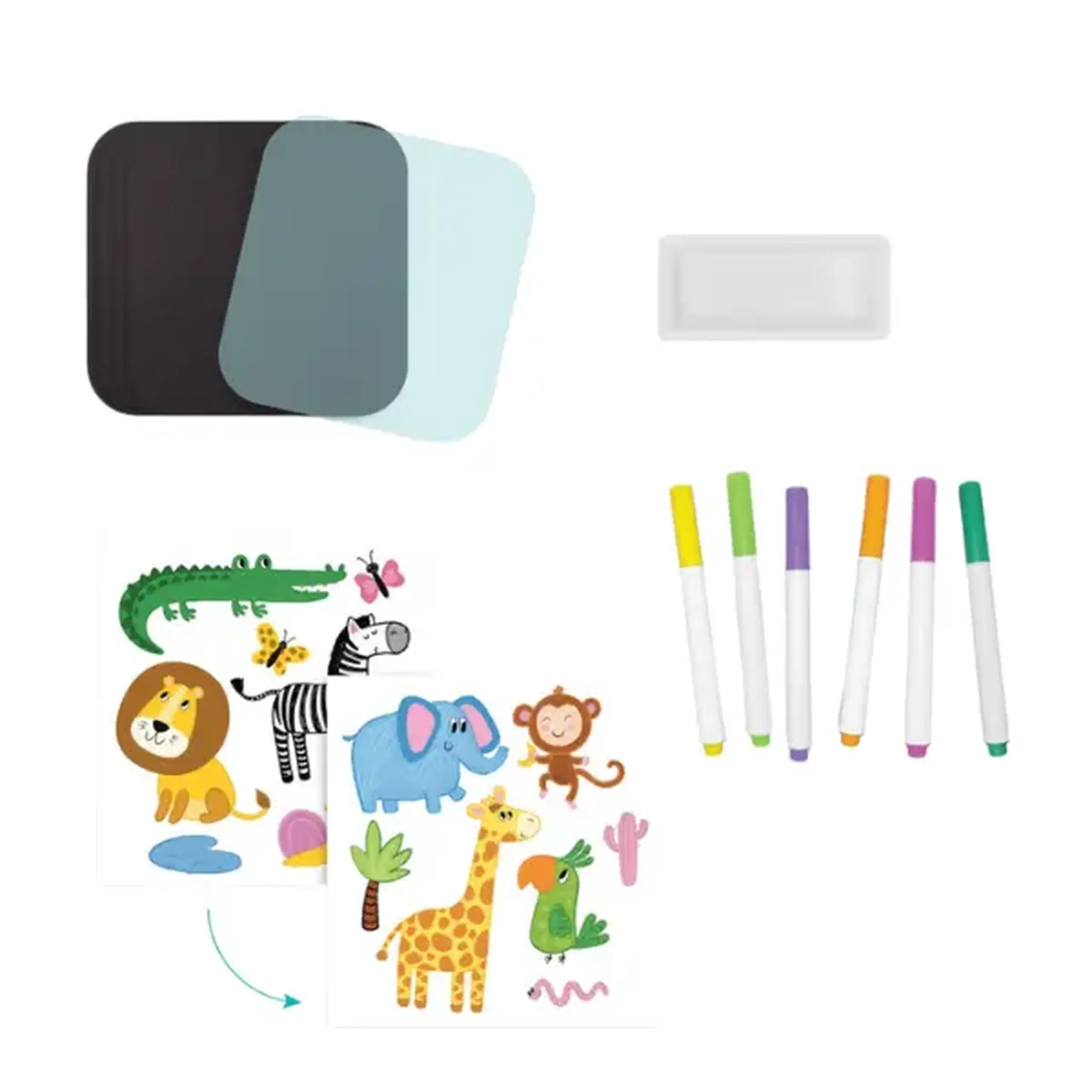 Set de desen pentru călătorii «Animale»