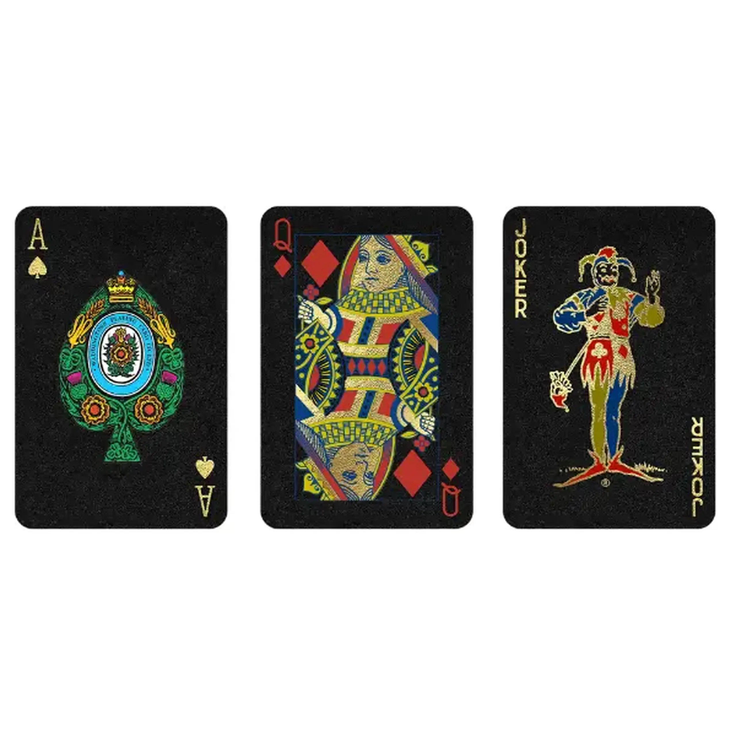 Cărţi de joc Waddingtons No. 1 "Black And Gold Deck"