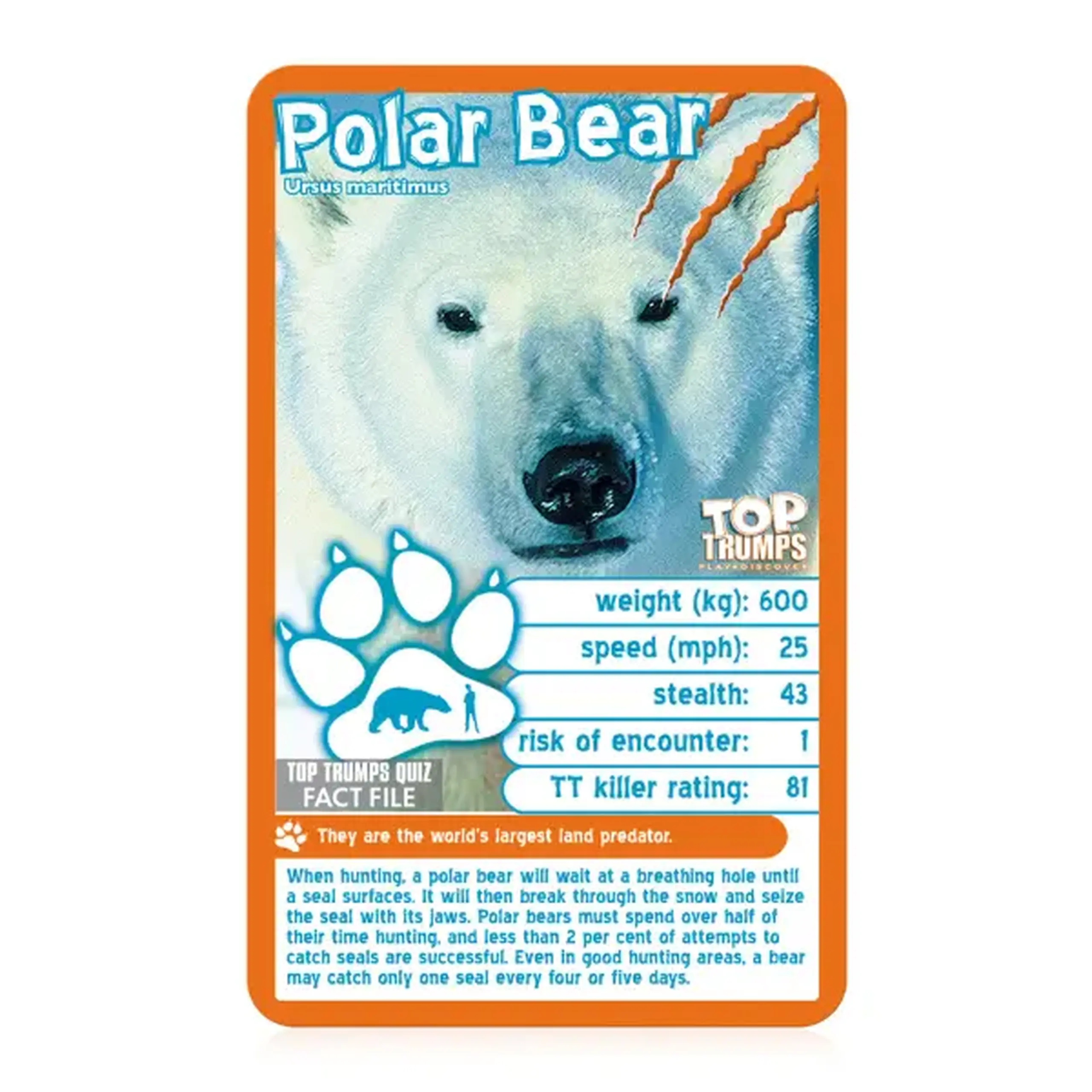 Joc de masă Top Trumps "Prădători" (en)