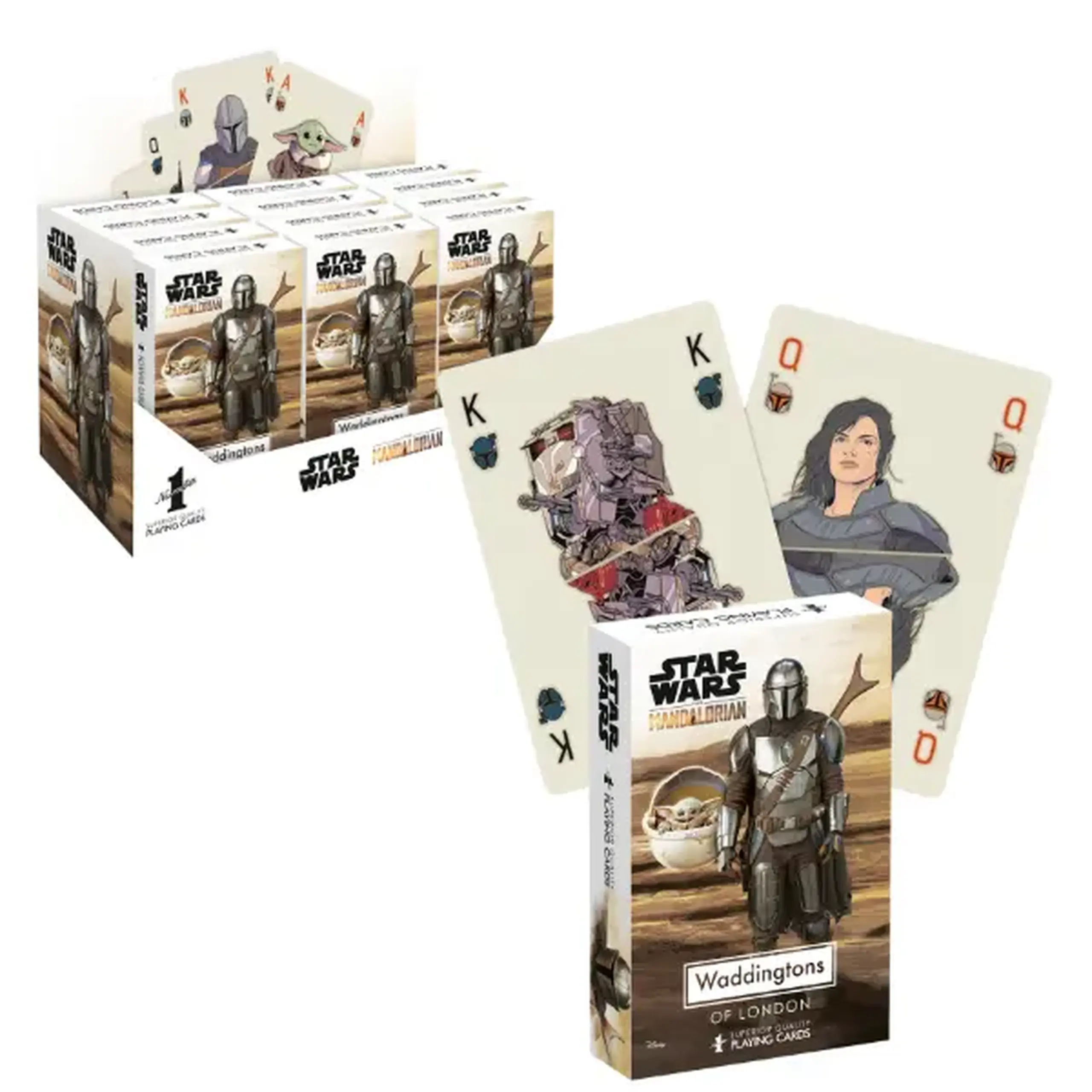Cărţi de joc Waddingtons No. 1 "Star Wars: Mandalorian"
