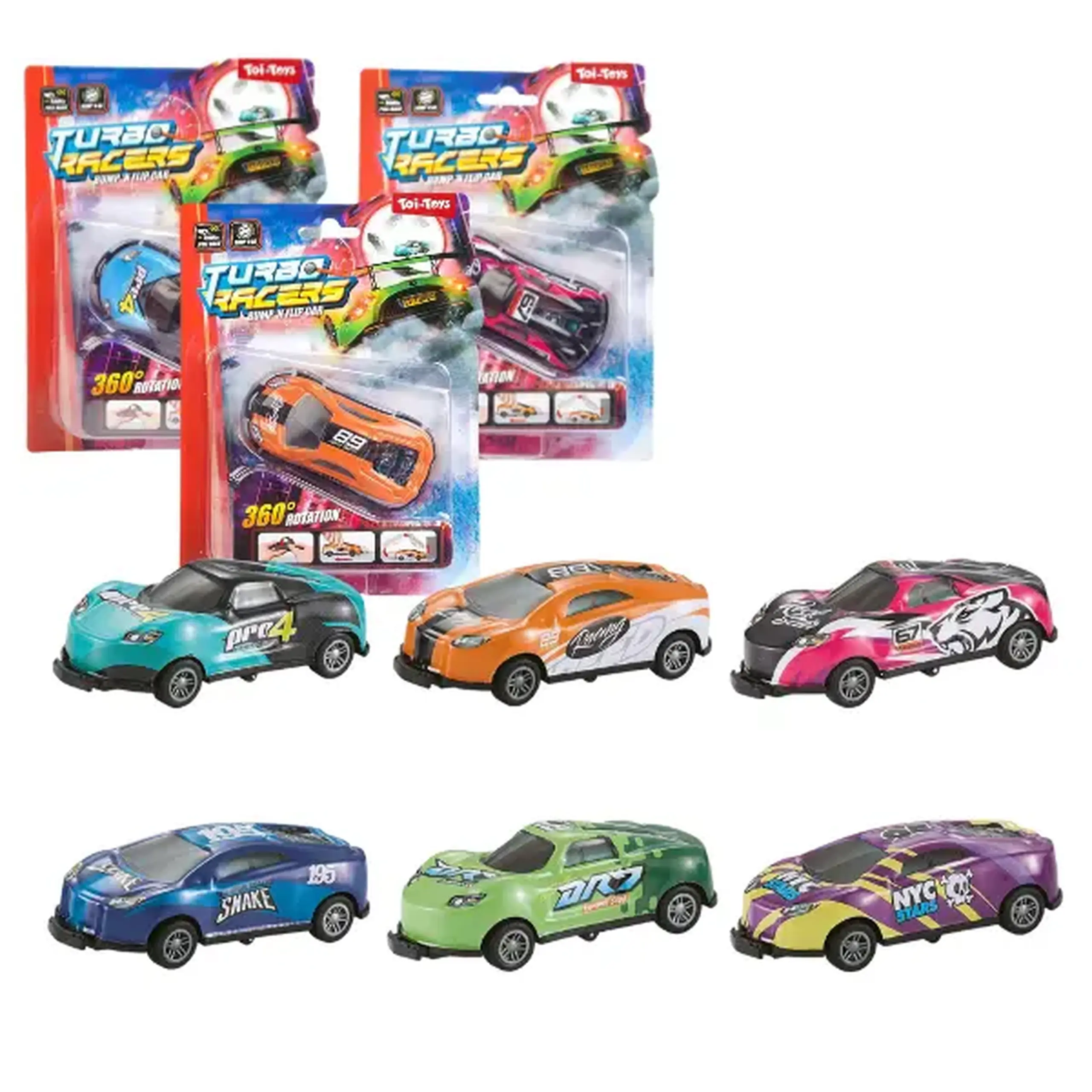 Mașina cascadorie Turbo Racer "Bump N Flip", (as.)