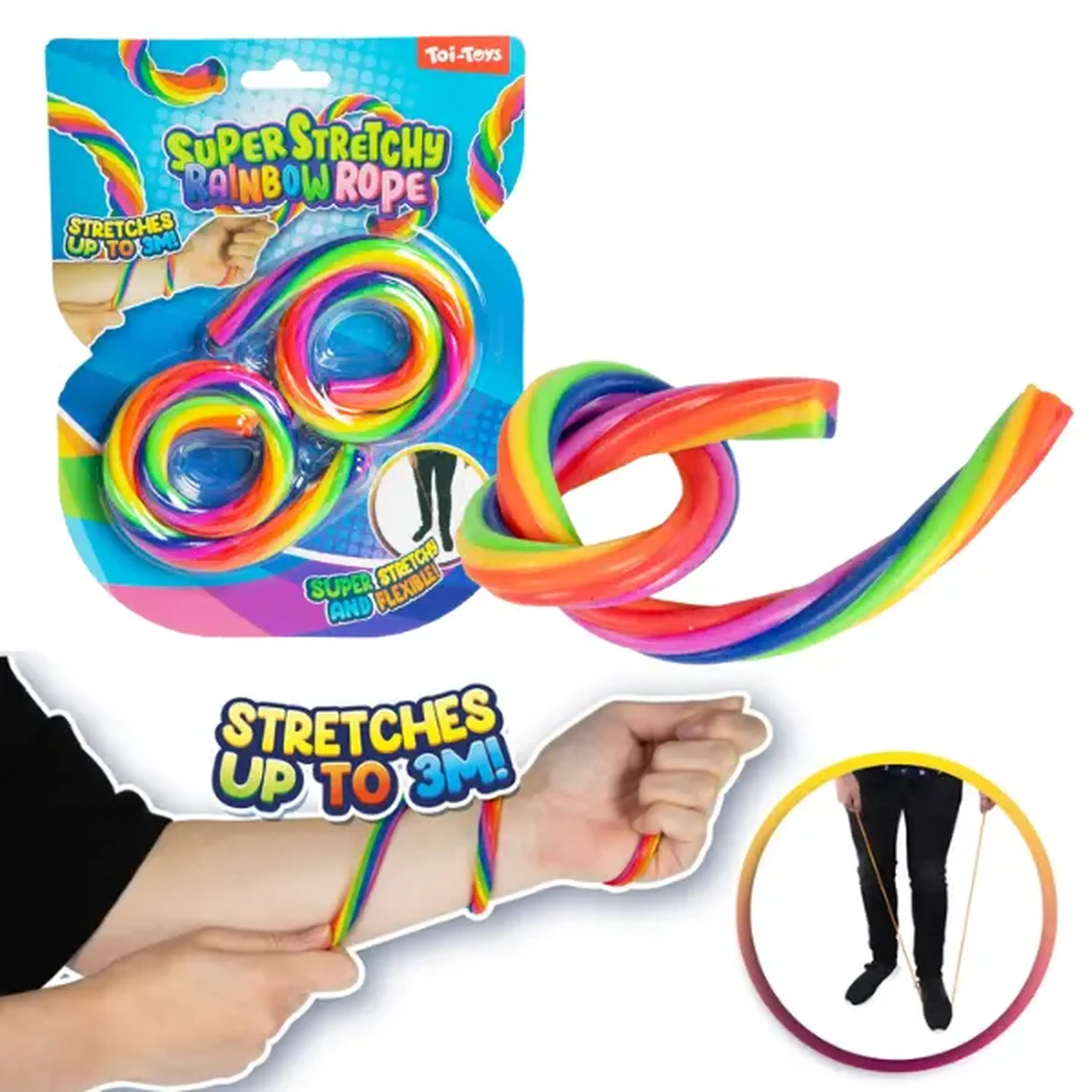 Set de corzi elastice "Curcubeu"