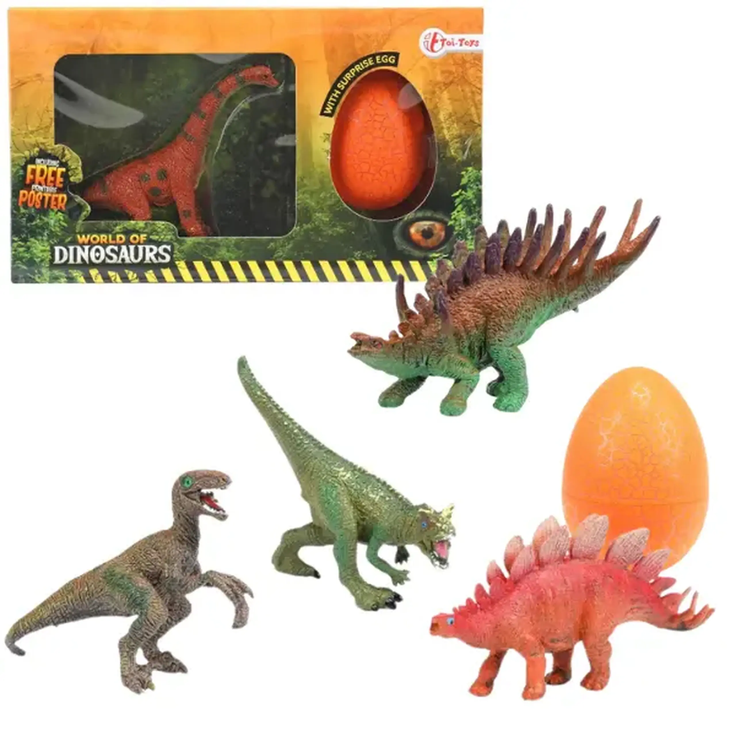 Dinozaur cu ou surpriză "Lumea Dinozaurilor", în as.