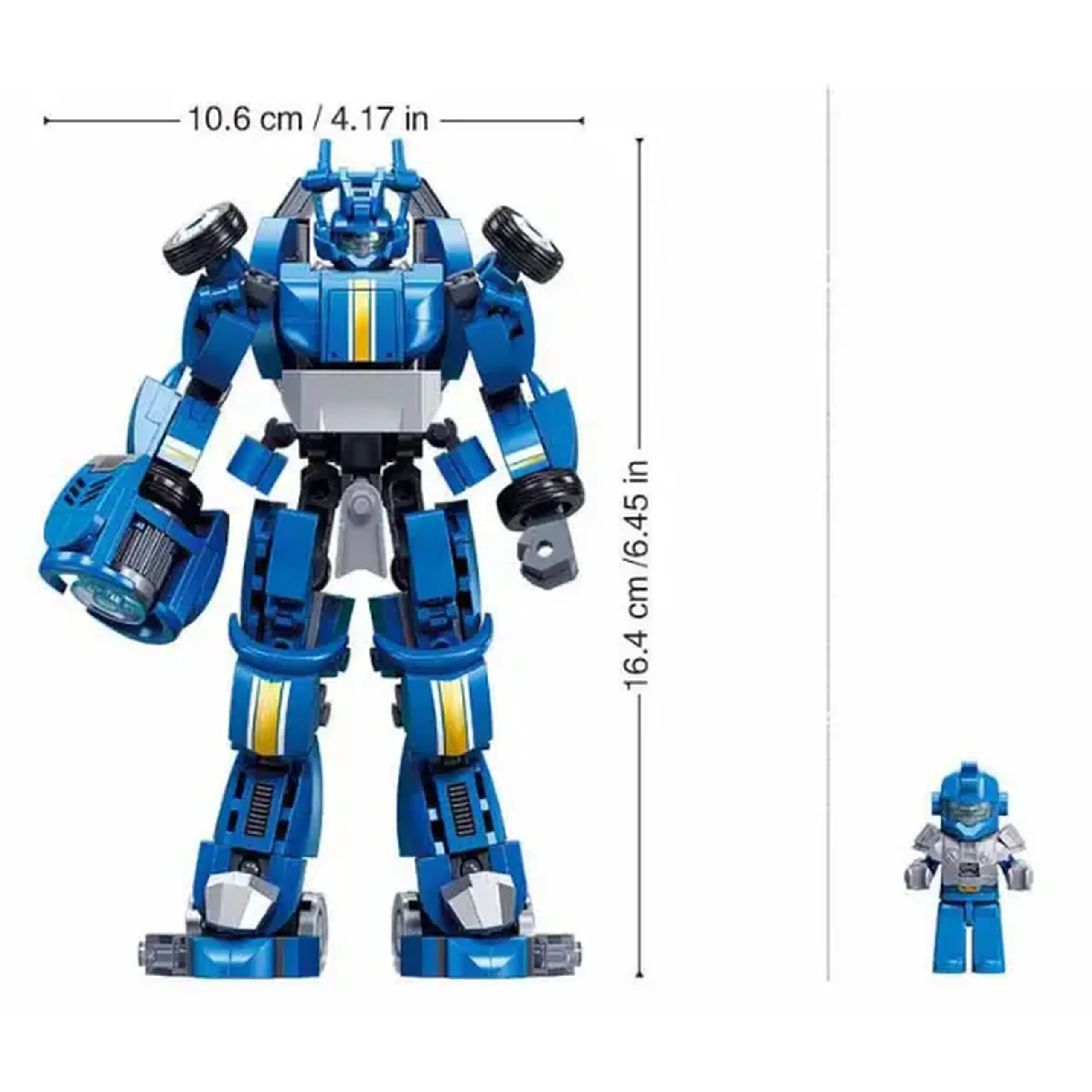 Set de construcție "Robot-Mașină sport 2 în 1", 253 elem.