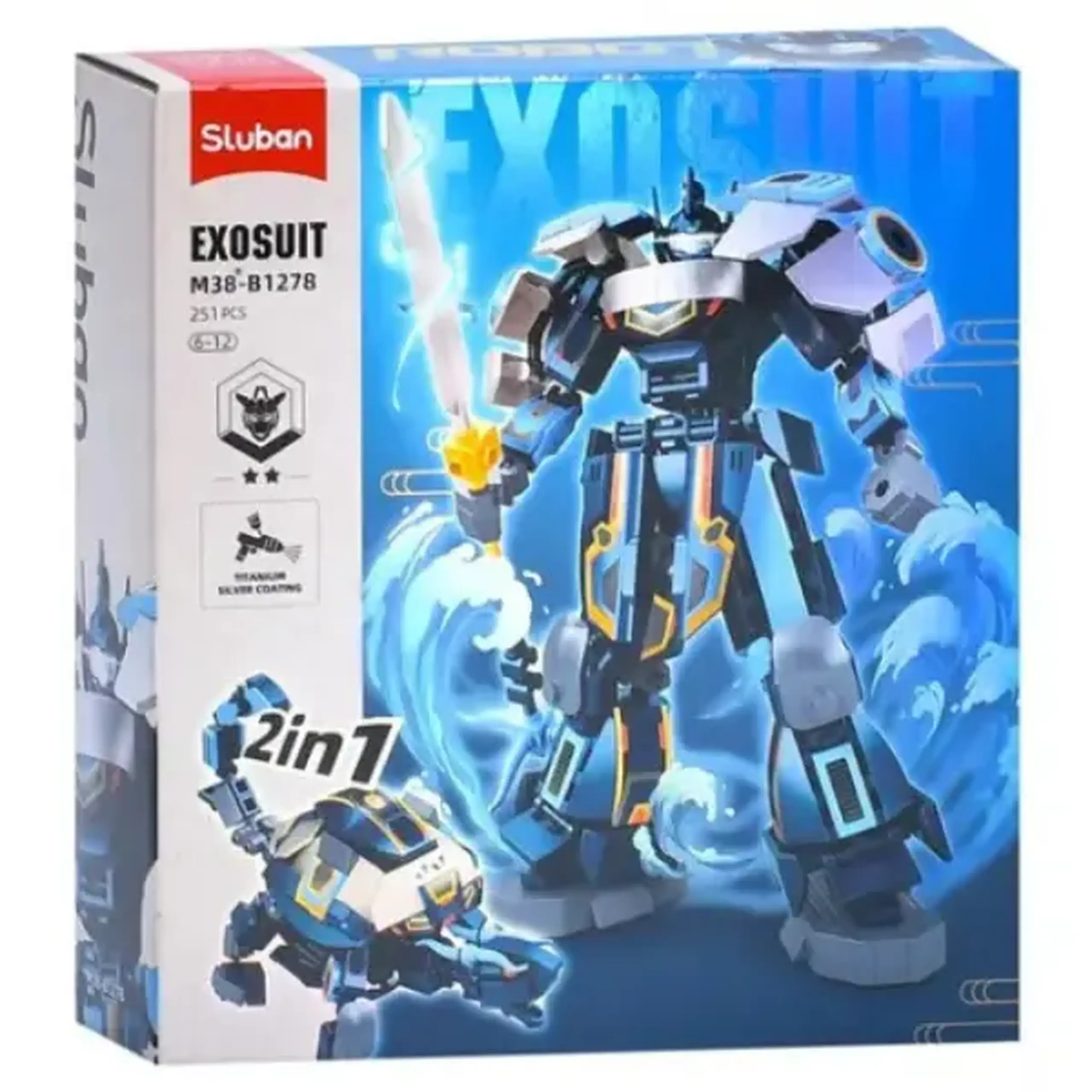 Set de construcție "Robot - Țestoasa neagră 2 în 1", 251 elem.