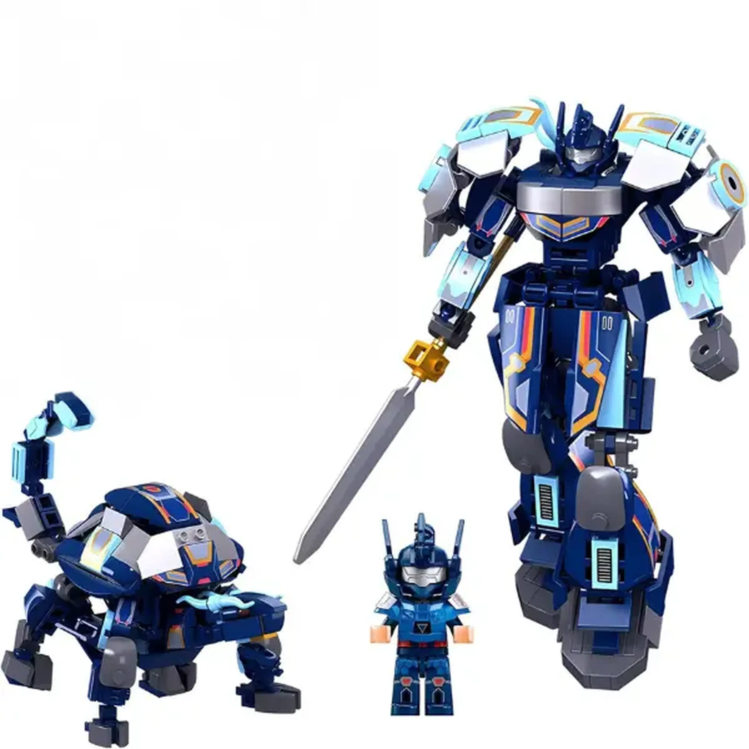 Set de construcție "Robot - Țestoasa neagră 2 în 1", 251 elem.