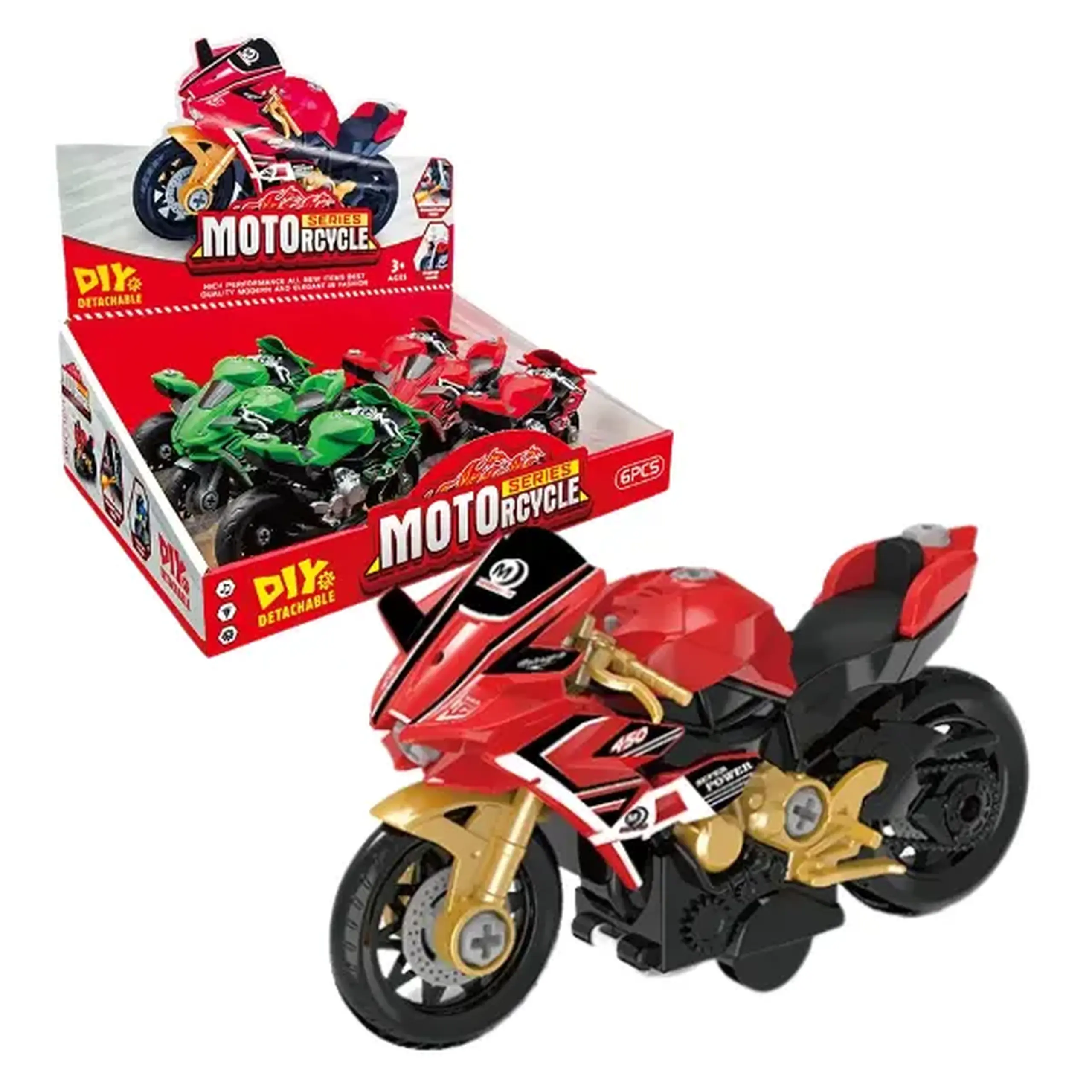 Set DIY "Motocicleta inerțială", 2 modele