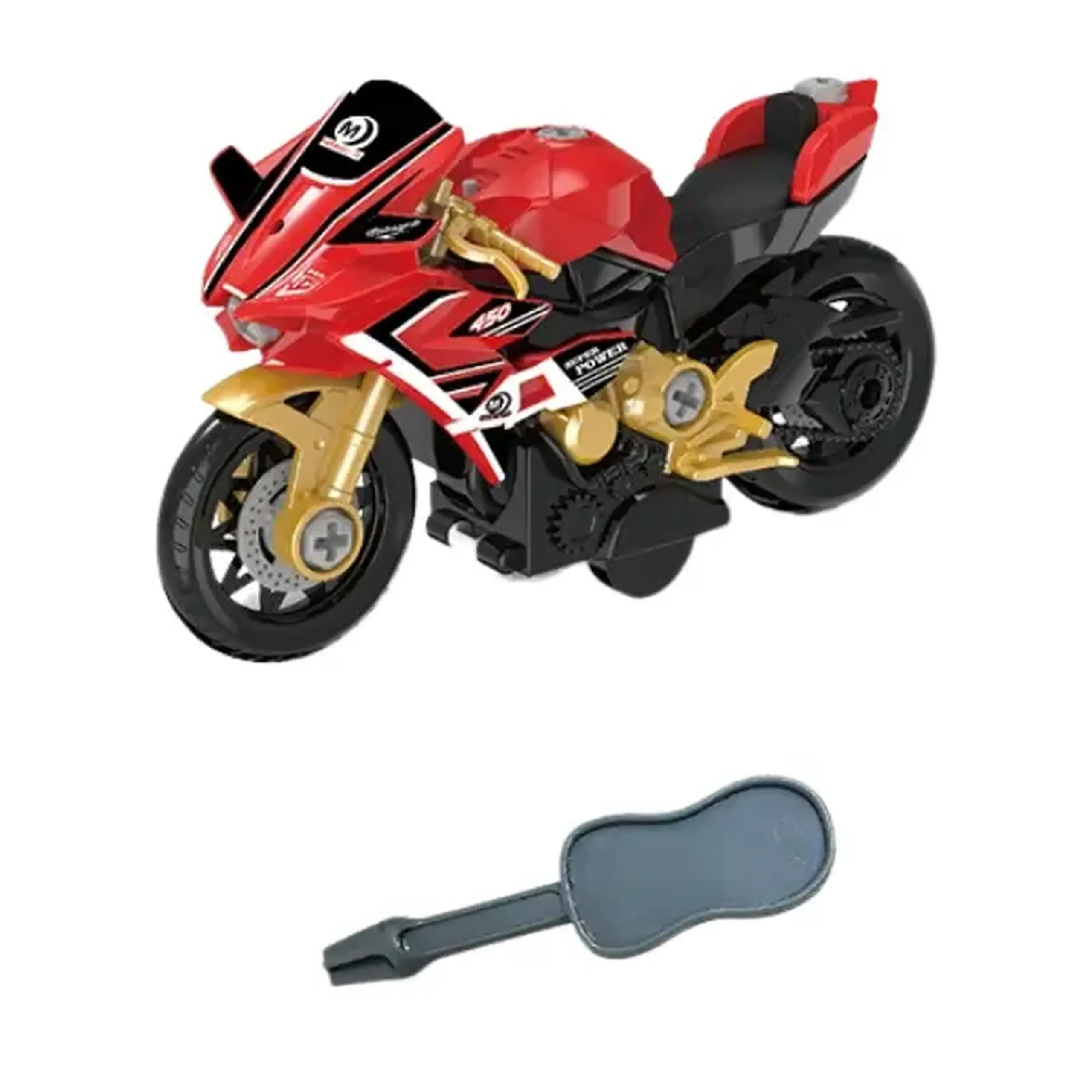Set DIY "Motocicleta inerțială", 2 modele